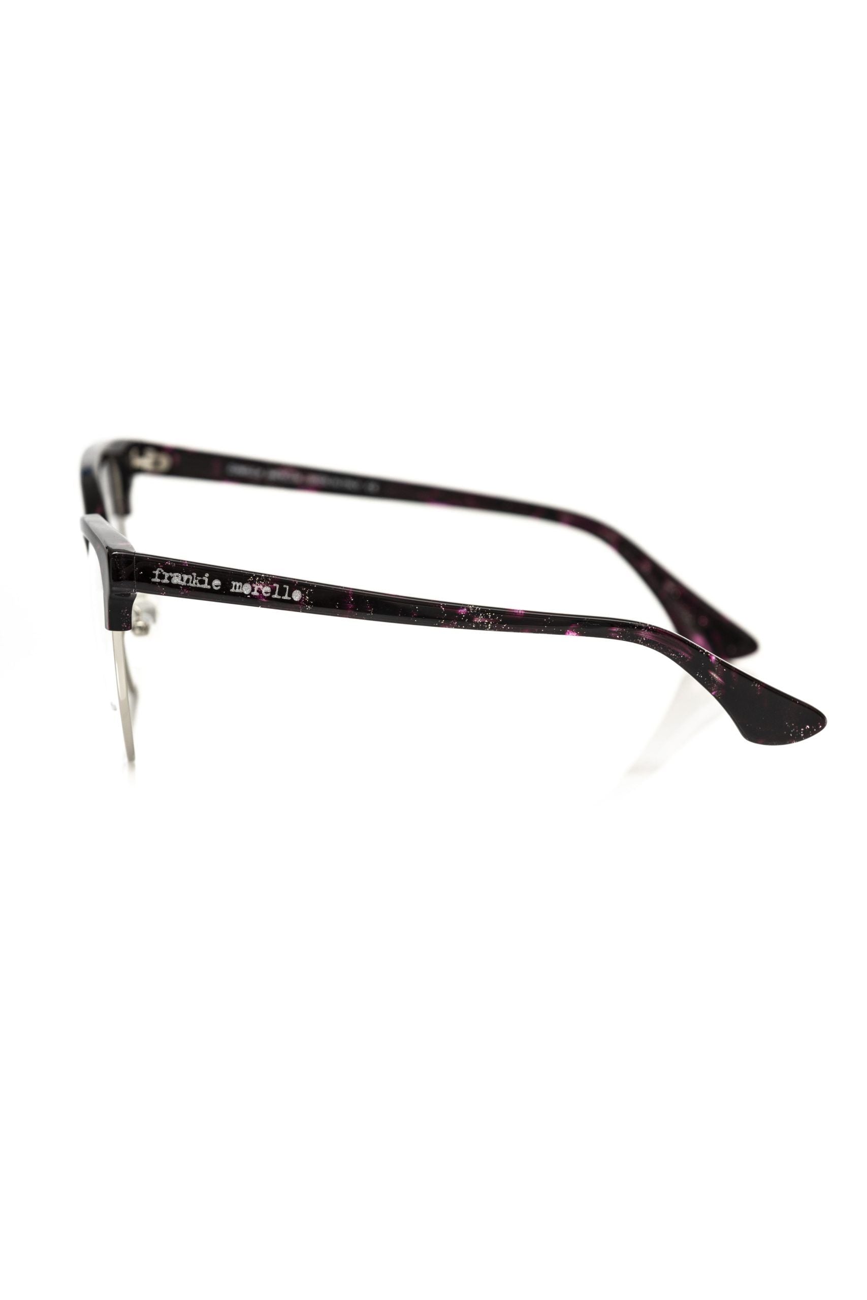 Frankie Morello Burgundy Metallic Fiber Women Frame LUNESCAPE