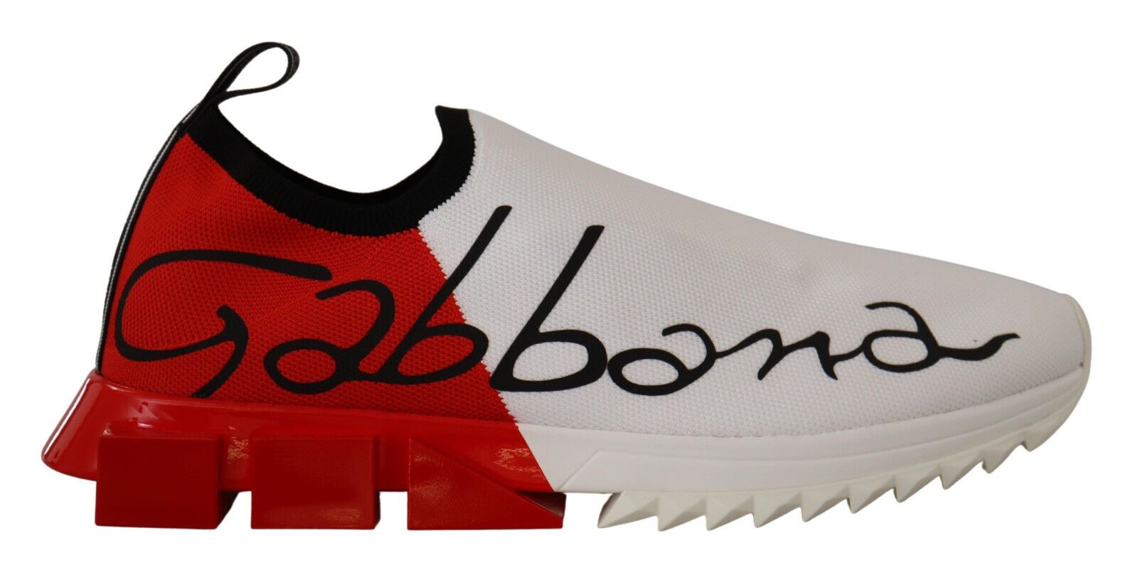 Dolce & Gabbana White Red Sorrento Sandals Sneakers LUNESCAPE