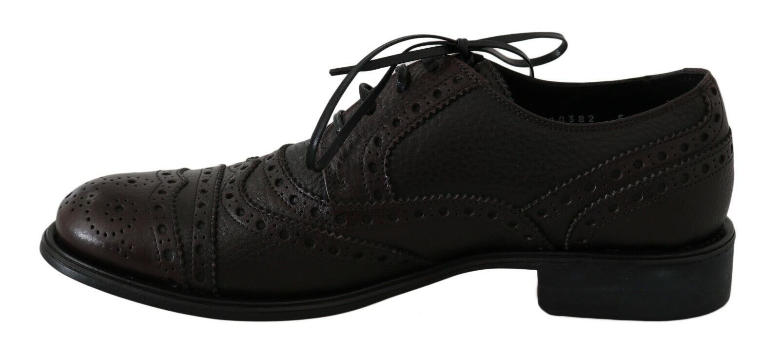 Dolce & Gabbana Brown Leather Wingtip Derby Formal Shoes LUNESCAPE