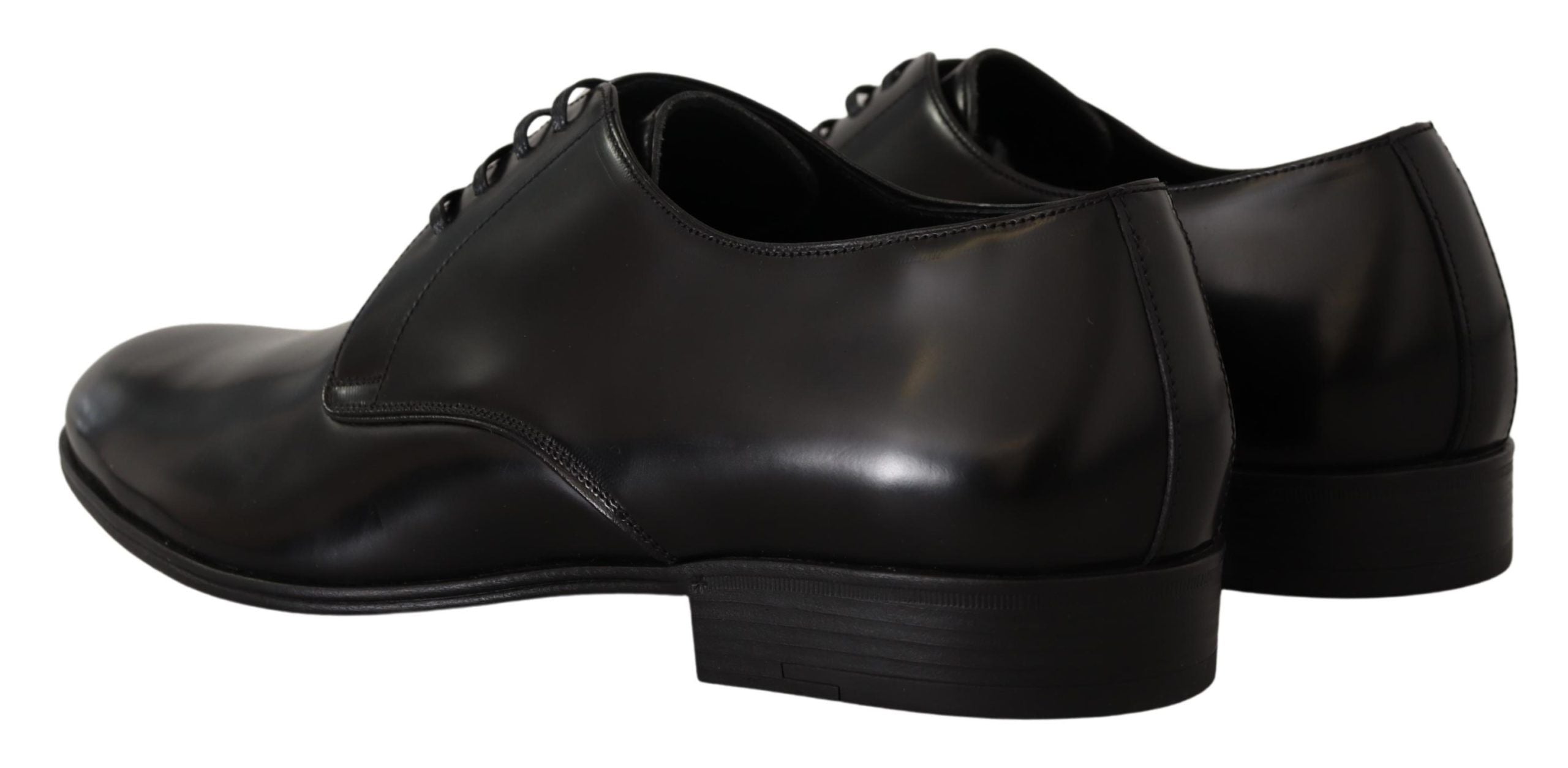 Dolce & Gabbana Black Leather Lace Up Formal Derby Shoes LUNESCAPE