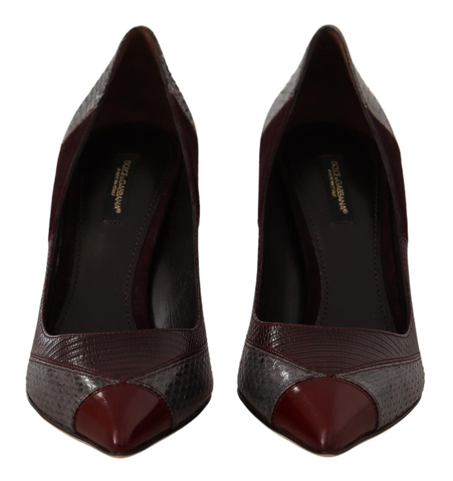 Dolce & Gabbana Multicolor Exotic Leather Heels Pumps Shoes LUNESCAPE