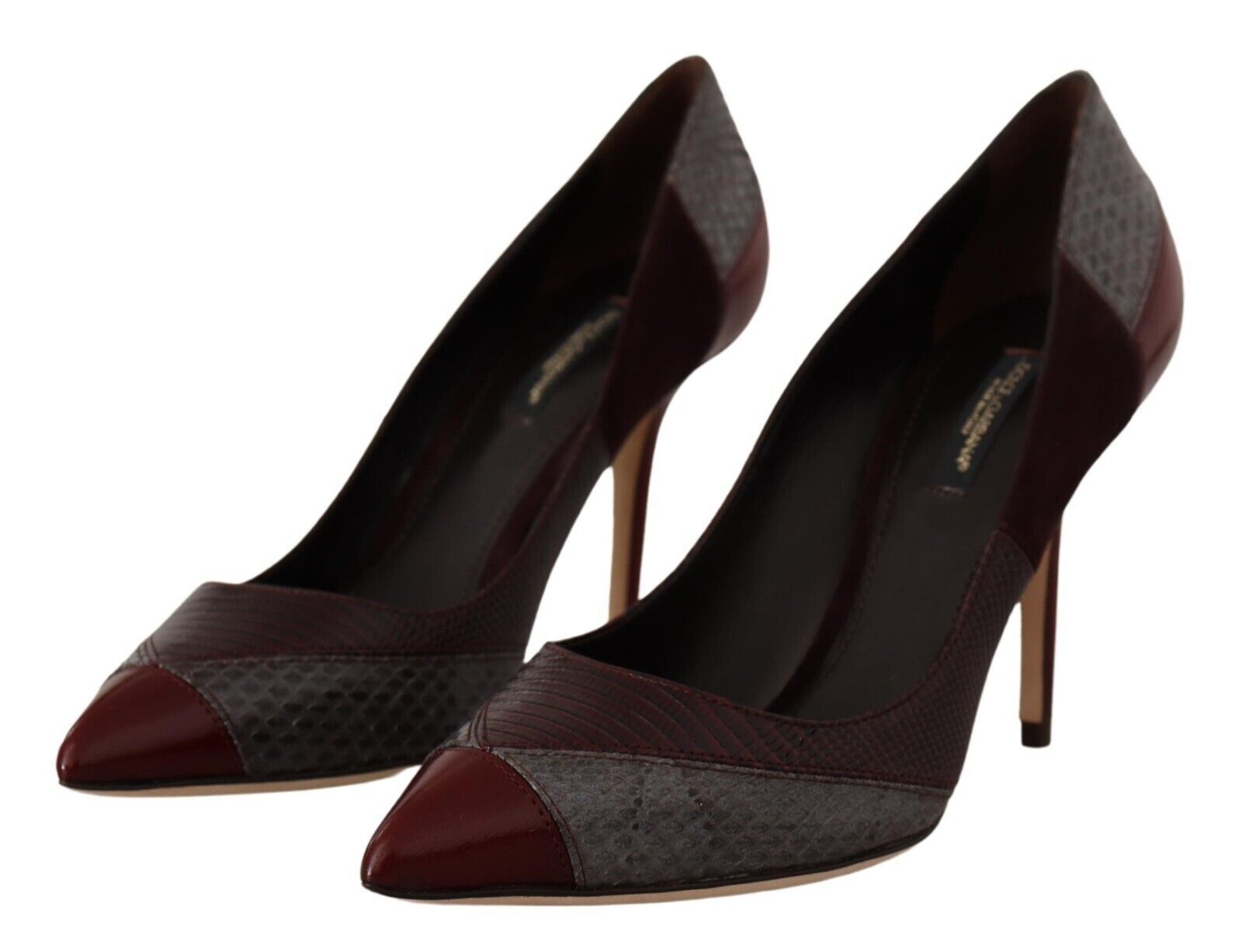 Dolce & Gabbana Multicolor Exotic Leather Heels Pumps Shoes LUNESCAPE