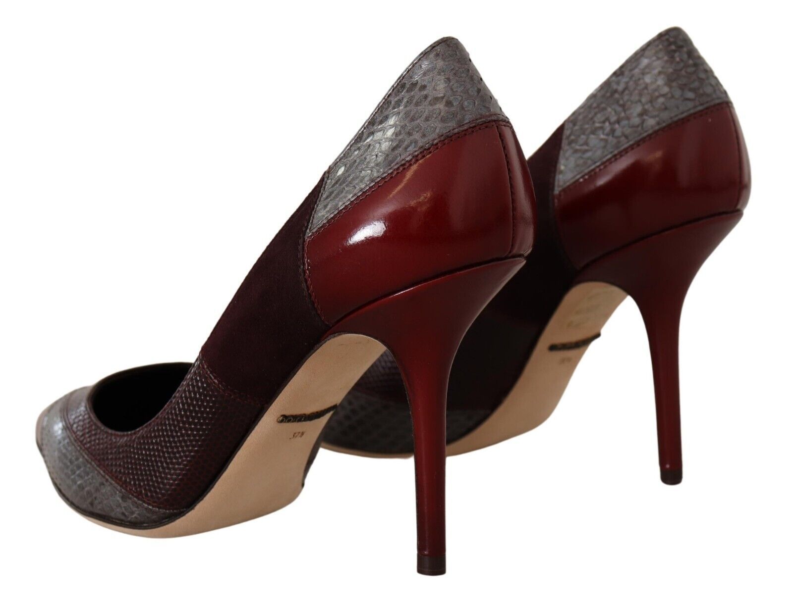 Dolce & Gabbana Multicolor Exotic Leather Heels Pumps Shoes LUNESCAPE