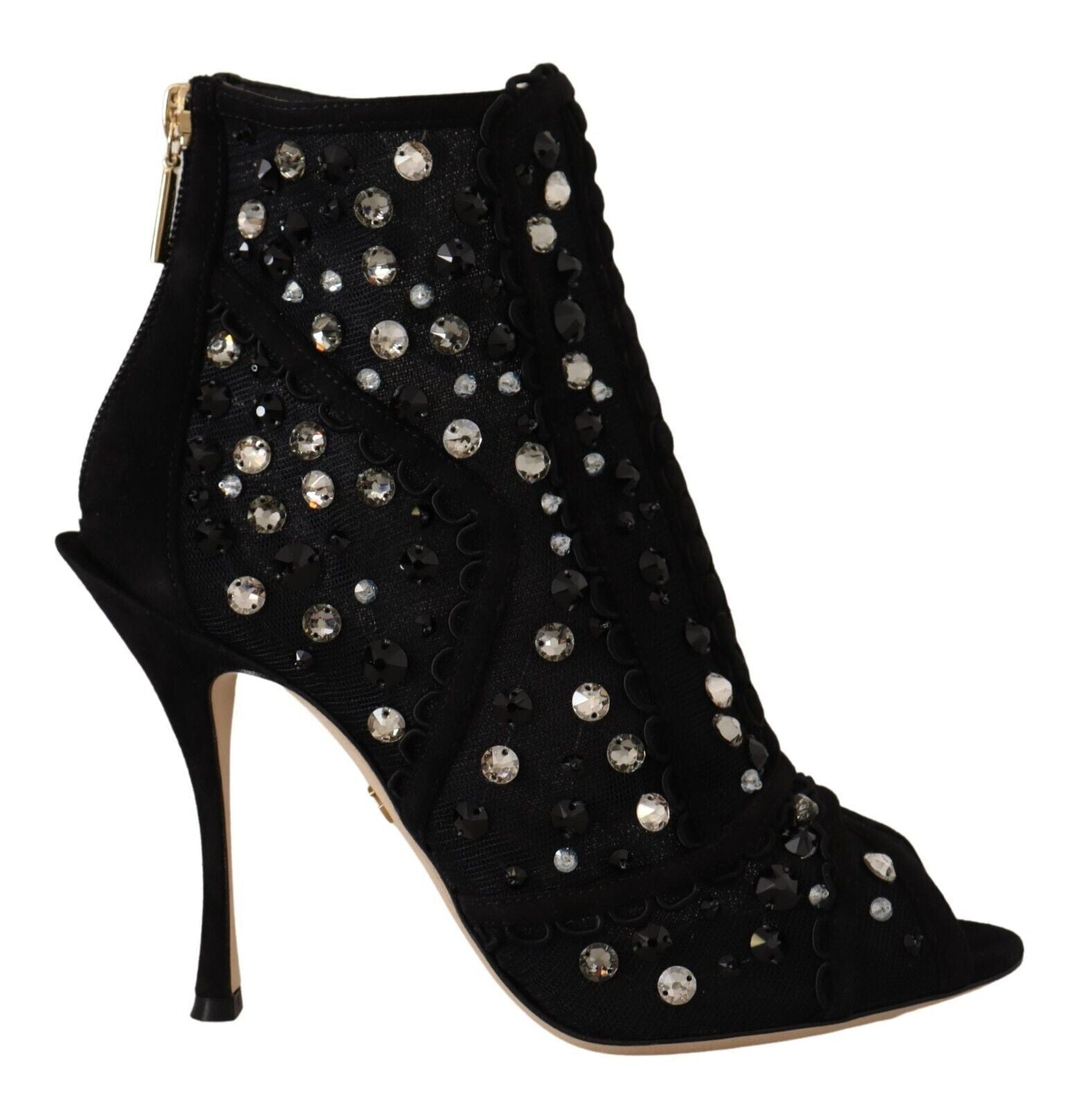 Dolce & Gabbana Embellished Crystal Short Boots LUNESCAPE
