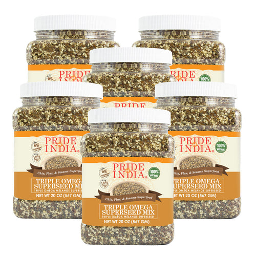 Triple Omega Superseed Mix - Chia Flax & Sesame Superfood Jar LUNESCAPE