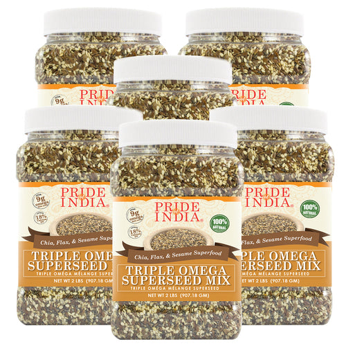 Triple Omega Superseed Mix - Chia Flax & Sesame Superfood Jar LUNESCAPE