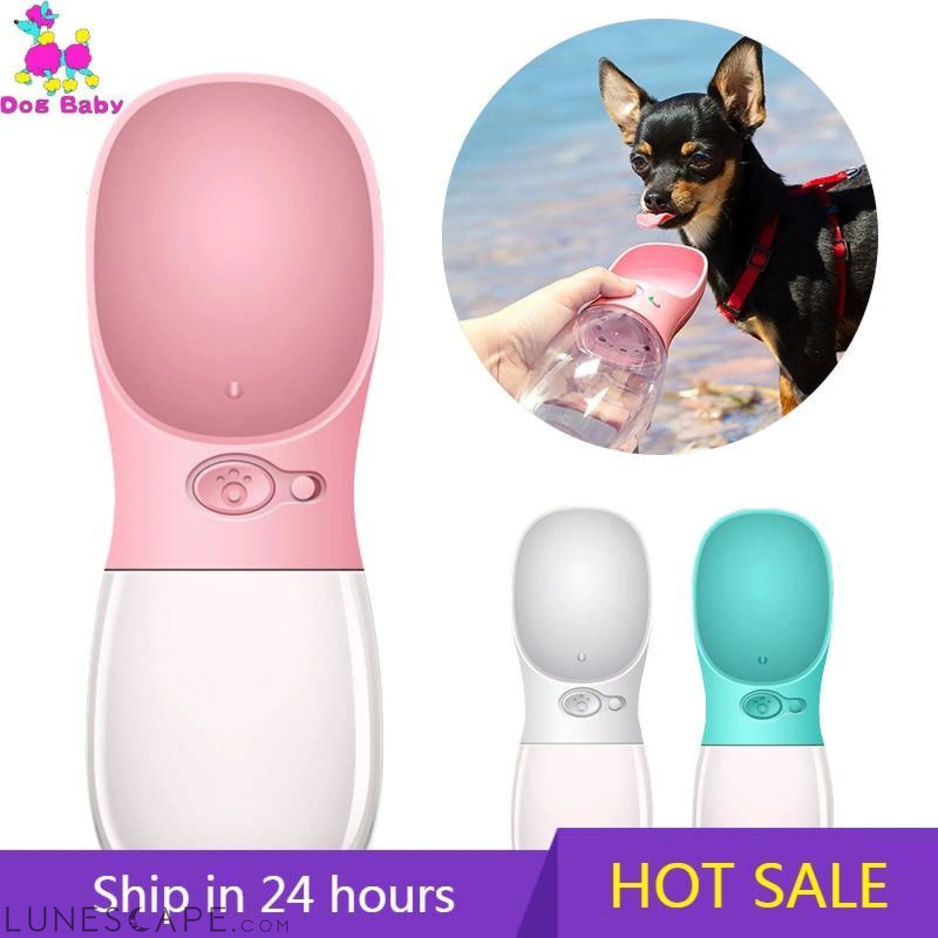 2-in-1 Travel Drinking Spoon for Dogs LUNESCAPE