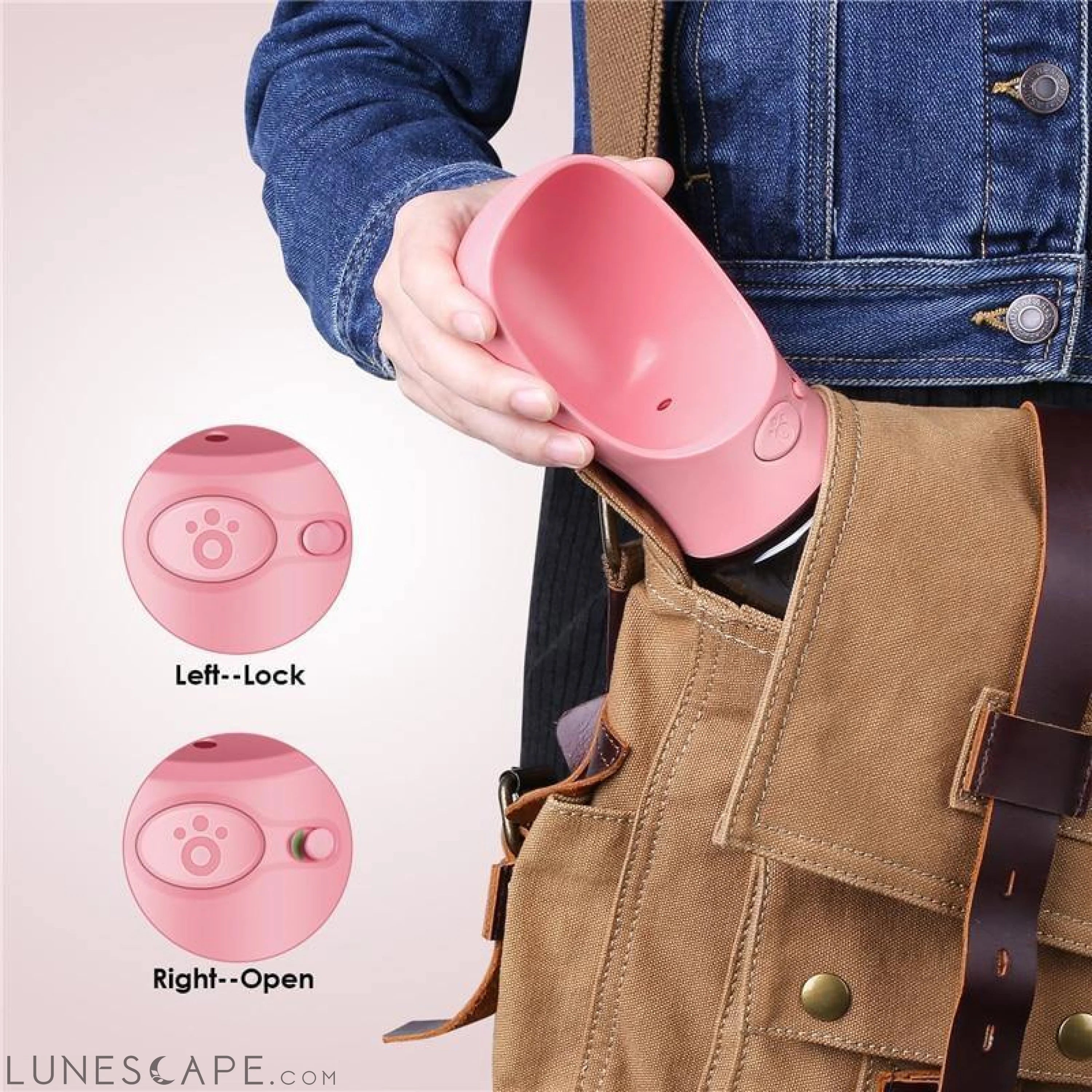 2-in-1 Travel Drinking Spoon for Dogs LUNESCAPE