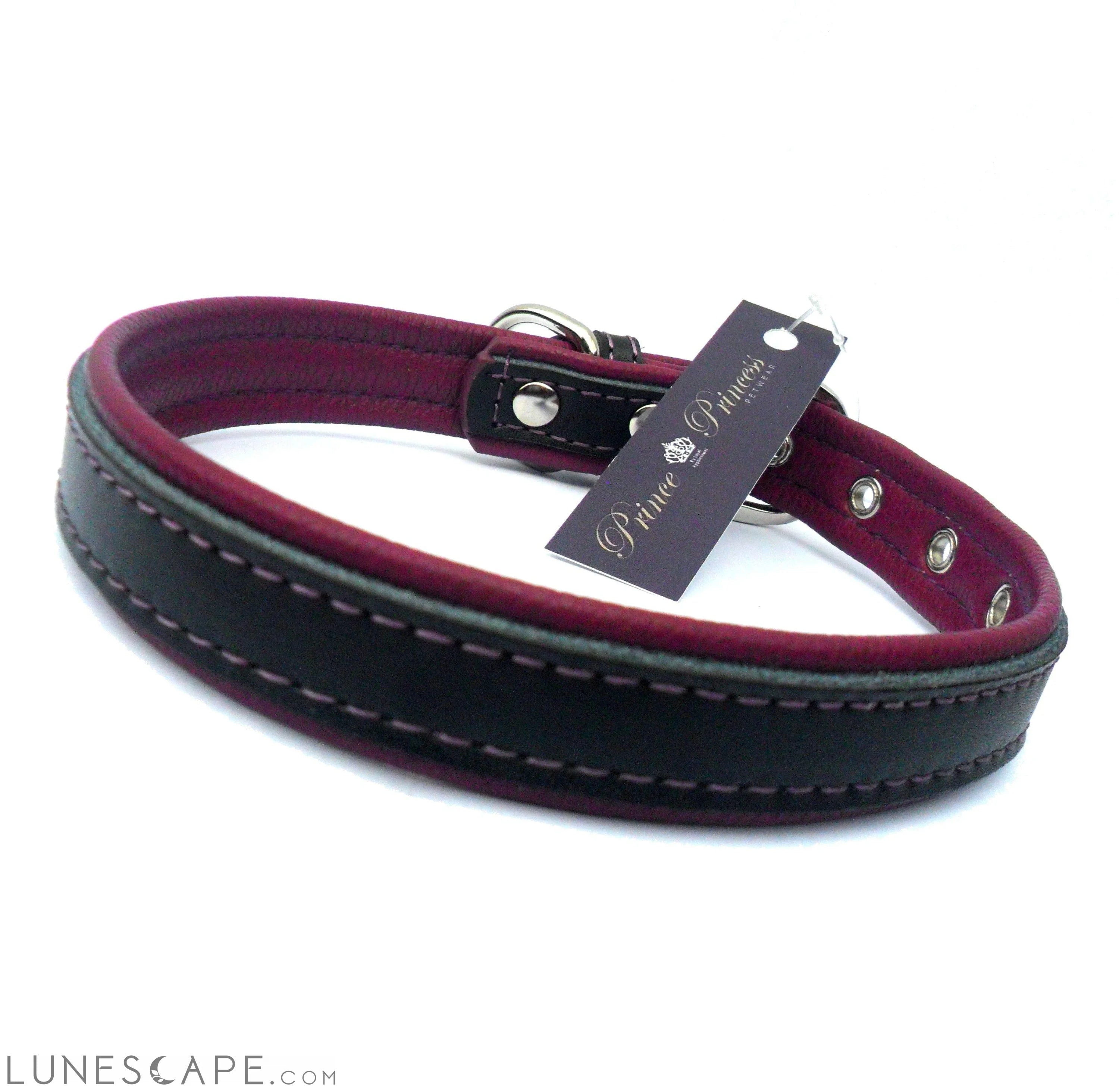 2-Layer Reinforced Vegan Leather Dog Collar LUNESCAPE