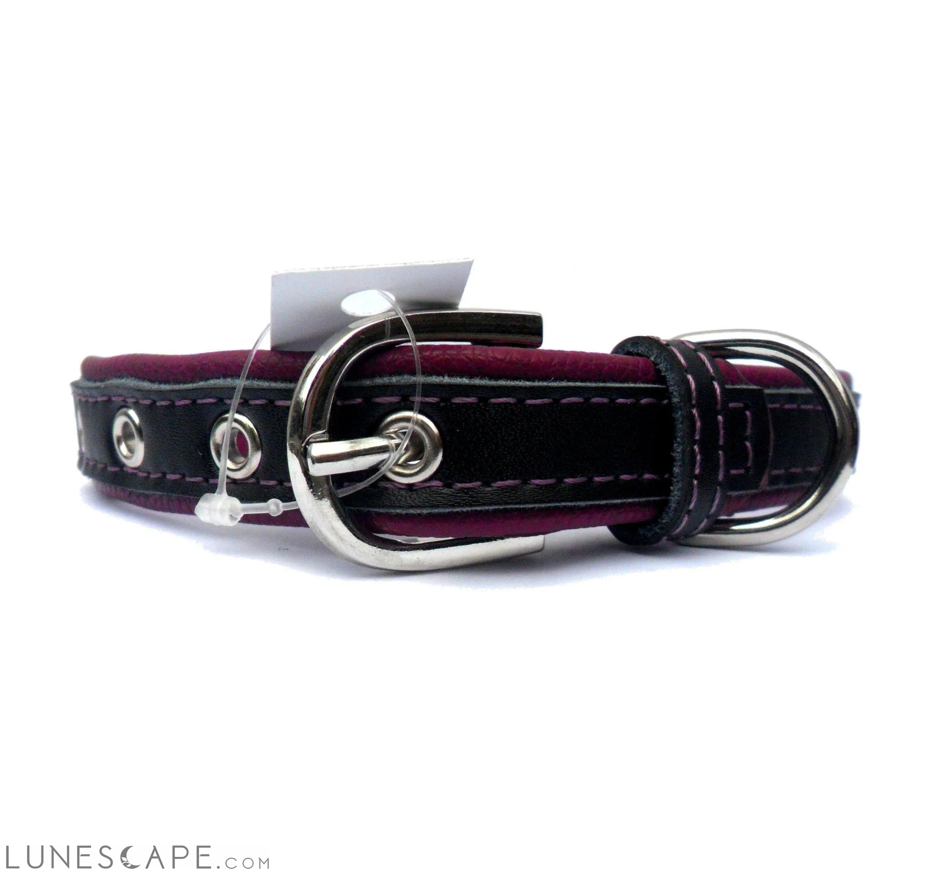 2-Layer Reinforced Vegan Leather Dog Collar LUNESCAPE