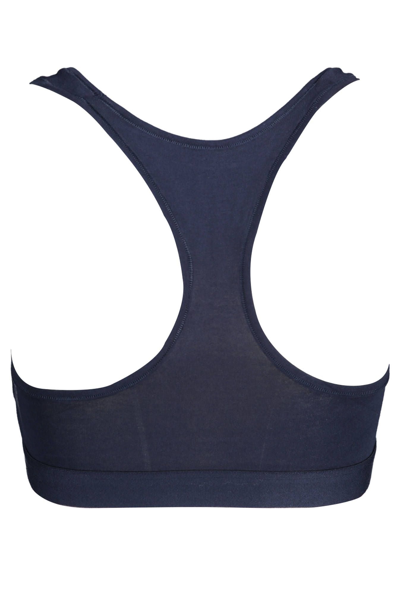 Tommy Hilfiger Blue Cotton Women Sports Bra LUNESCAPE