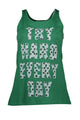 Silvian Heach Green Cotton Women Tank Top LUNESCAPE