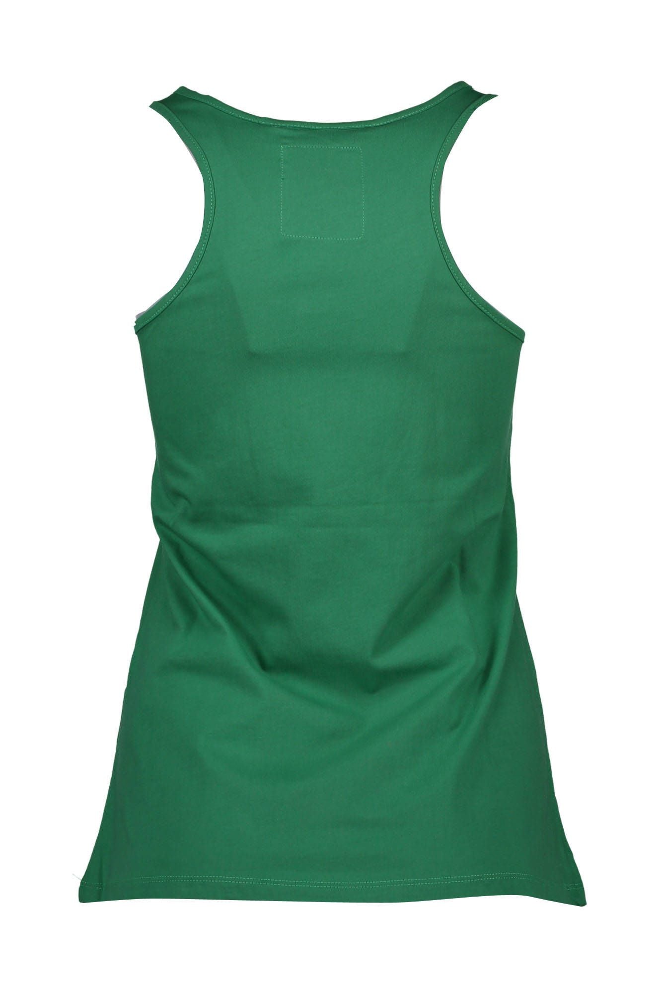 Silvian Heach Green Cotton Women Tank Top LUNESCAPE