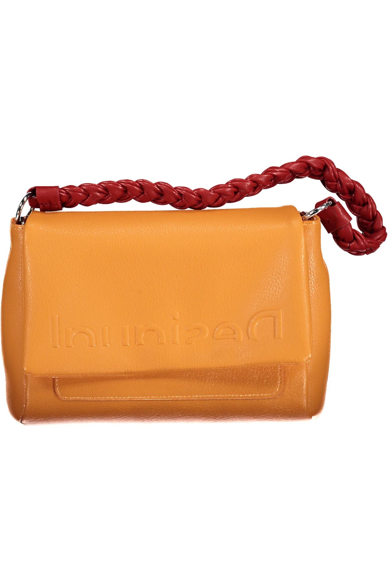 Desigual Chic Orange Shoulder Bag with Contrasting Details LUNESCAPE