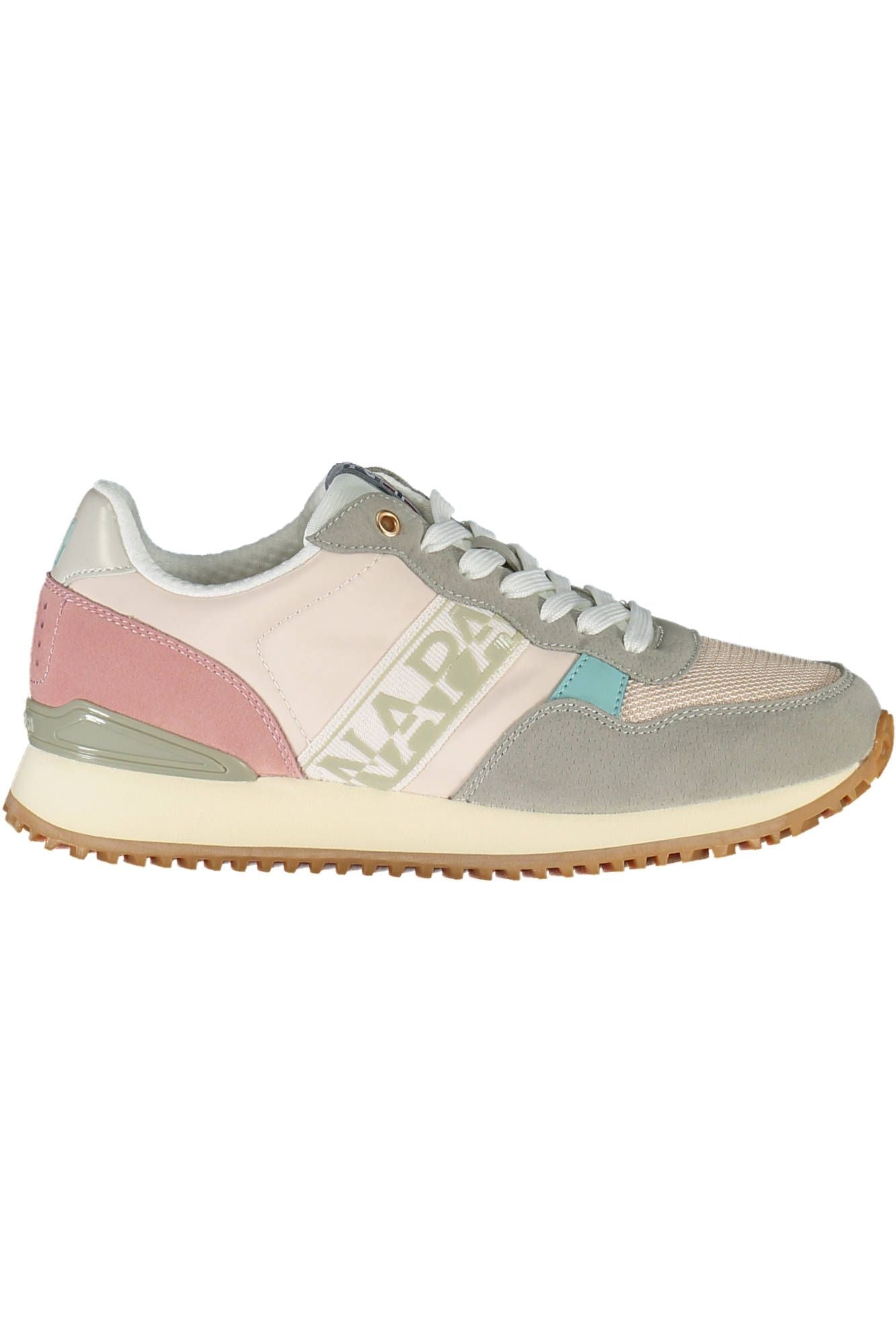 Napapijri Chic Pink Laced Sneakers with Logo Detail LUNESCAPE