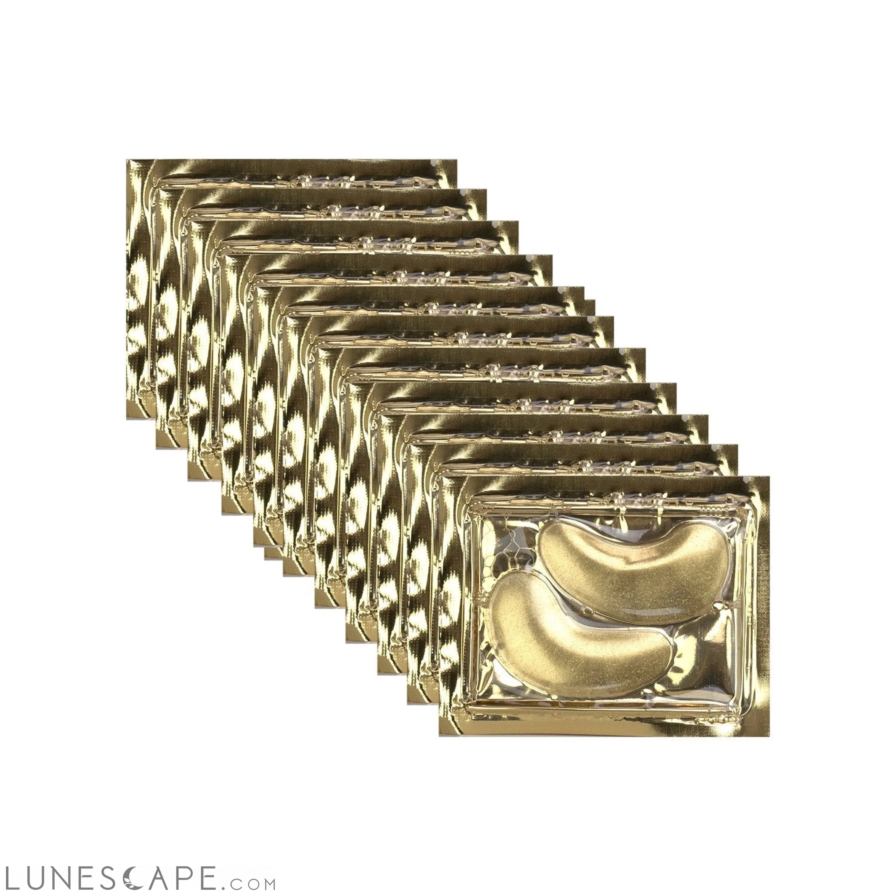 24K Gold Eye Mask-12 Count LUNESCAPE
