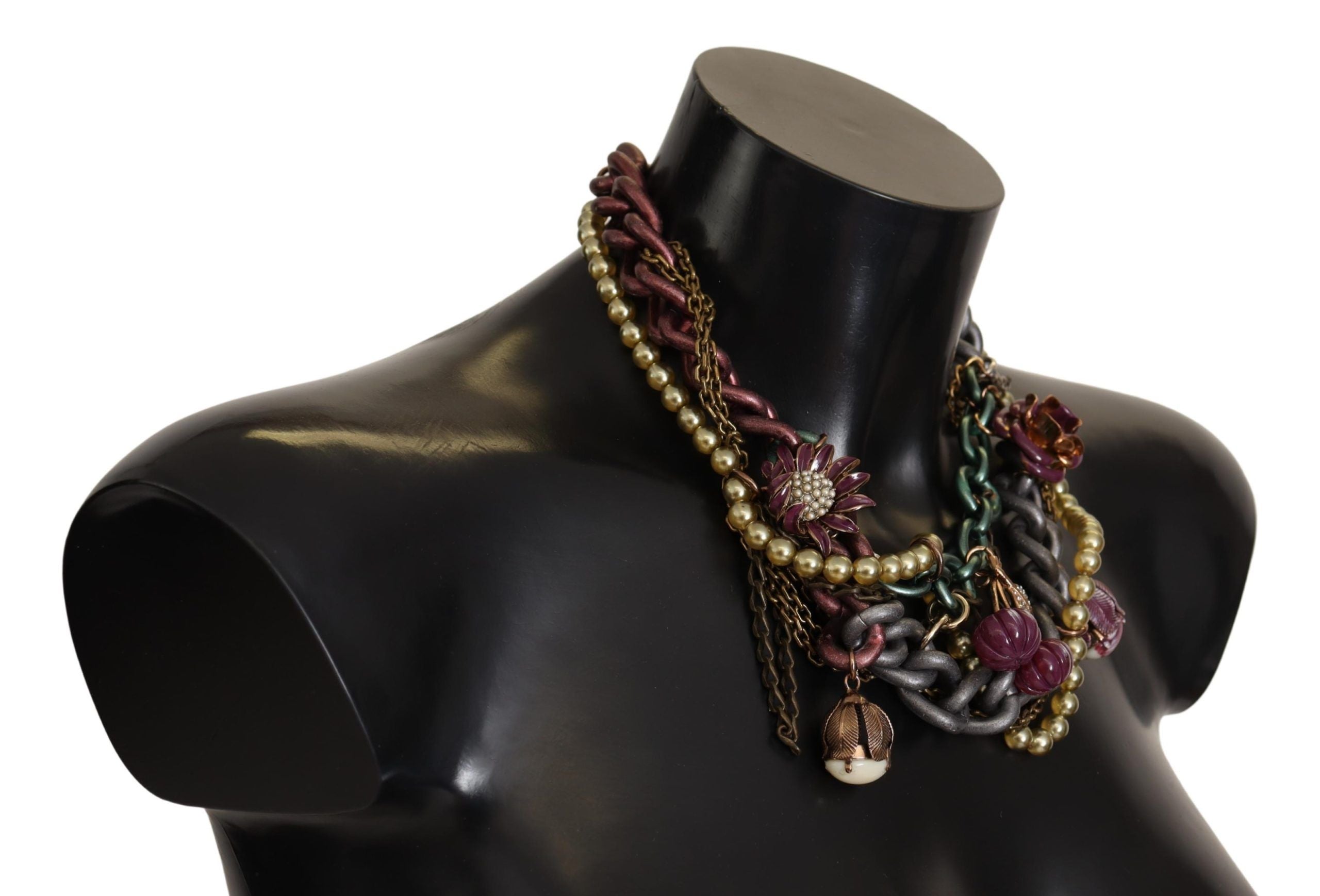 Dolce & Gabbana Sicilian Elegance Gold-Tone Statement Necklace LUNESCAPE