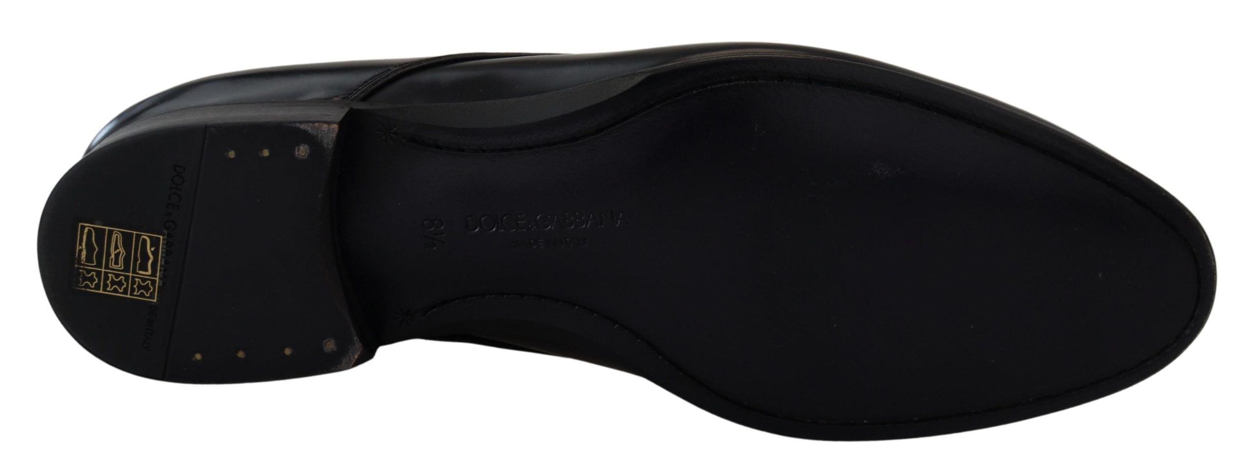 Dolce & Gabbana Black Leather Formal Dress Shoes LUNESCAPE