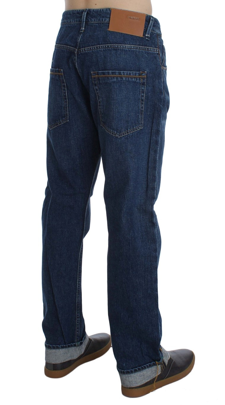 Acht Chic Baggy Loose Fit Blue Jeans for Men LUNESCAPE
