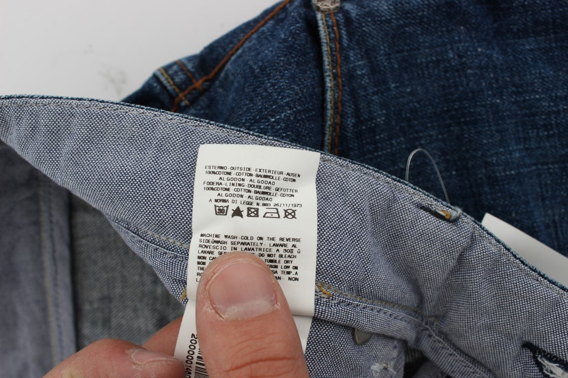 Acht Chic Baggy Loose Fit Blue Jeans for Men LUNESCAPE