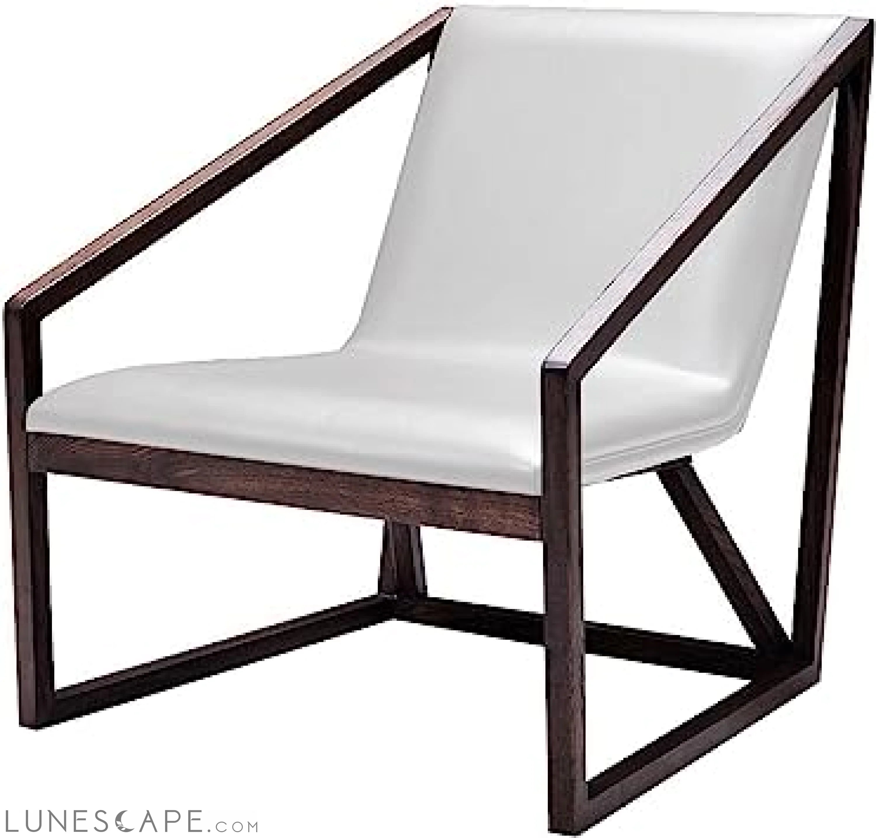 29inches Grey Eco Leather Lounge Chair LUNESCAPE