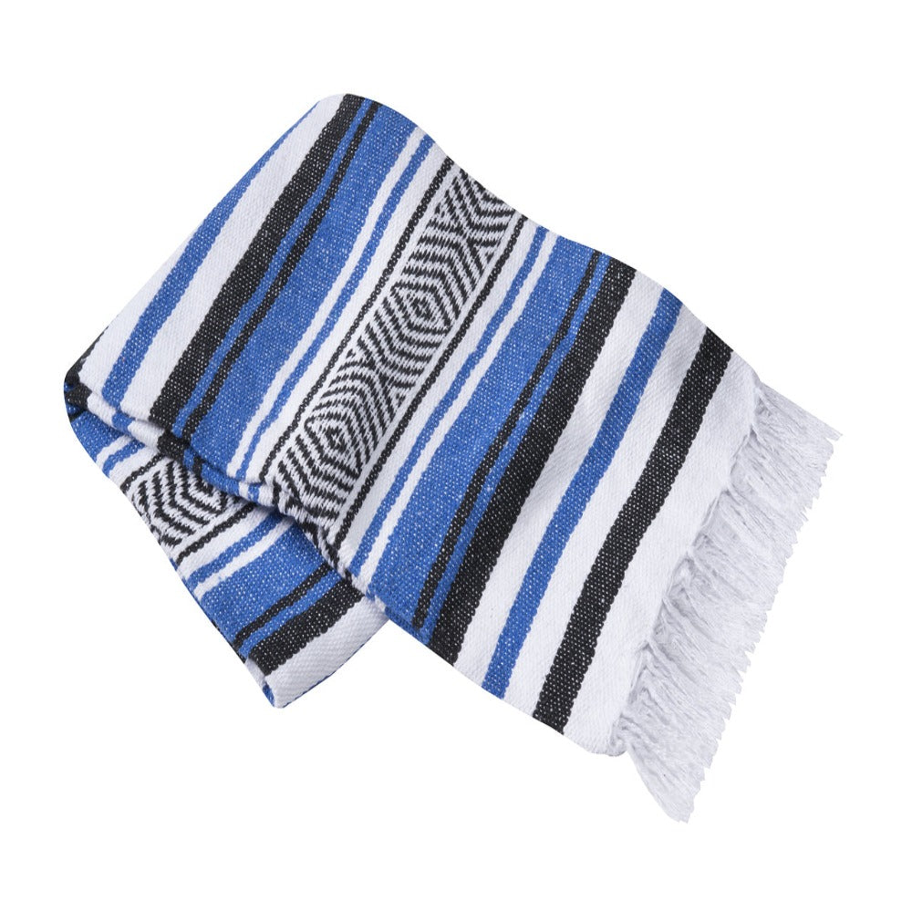 Hand Woven Yoga Blanket Striped LUNESCAPE