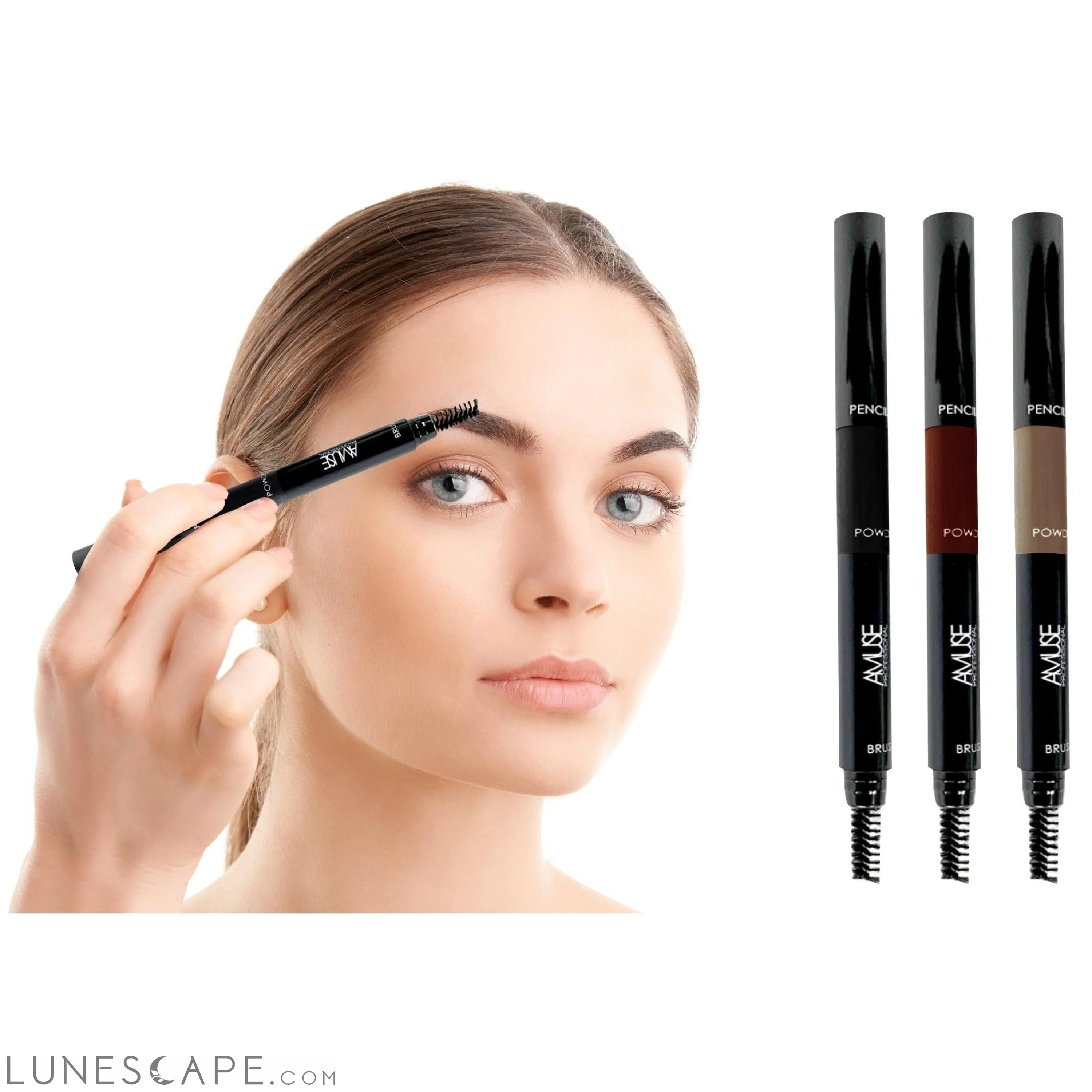 3-in-1 Eyebrow Definer Pencil (2-Pack) LUNESCAPE