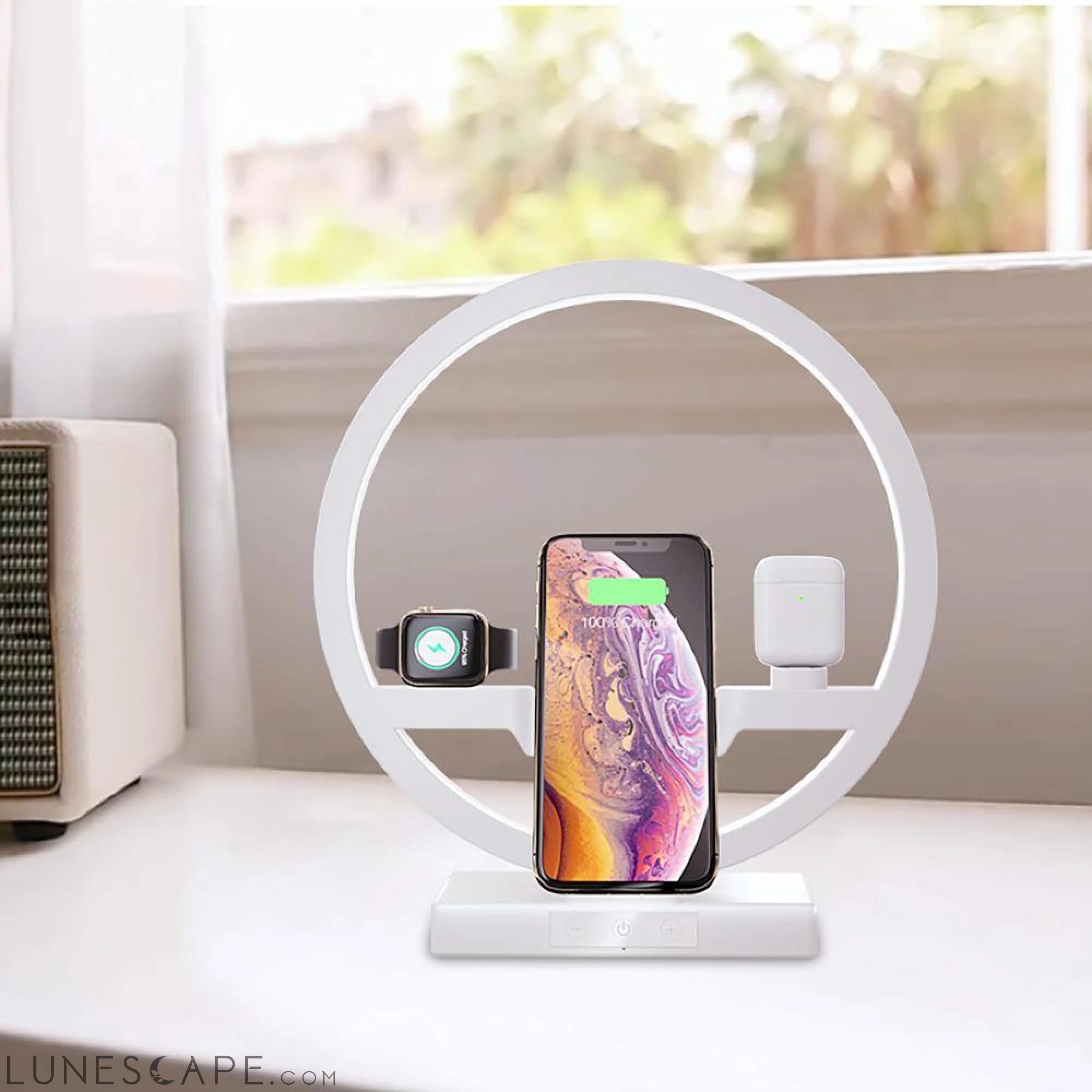 3 in 1 Fast Wireless Charging Dock LUNESCAPE