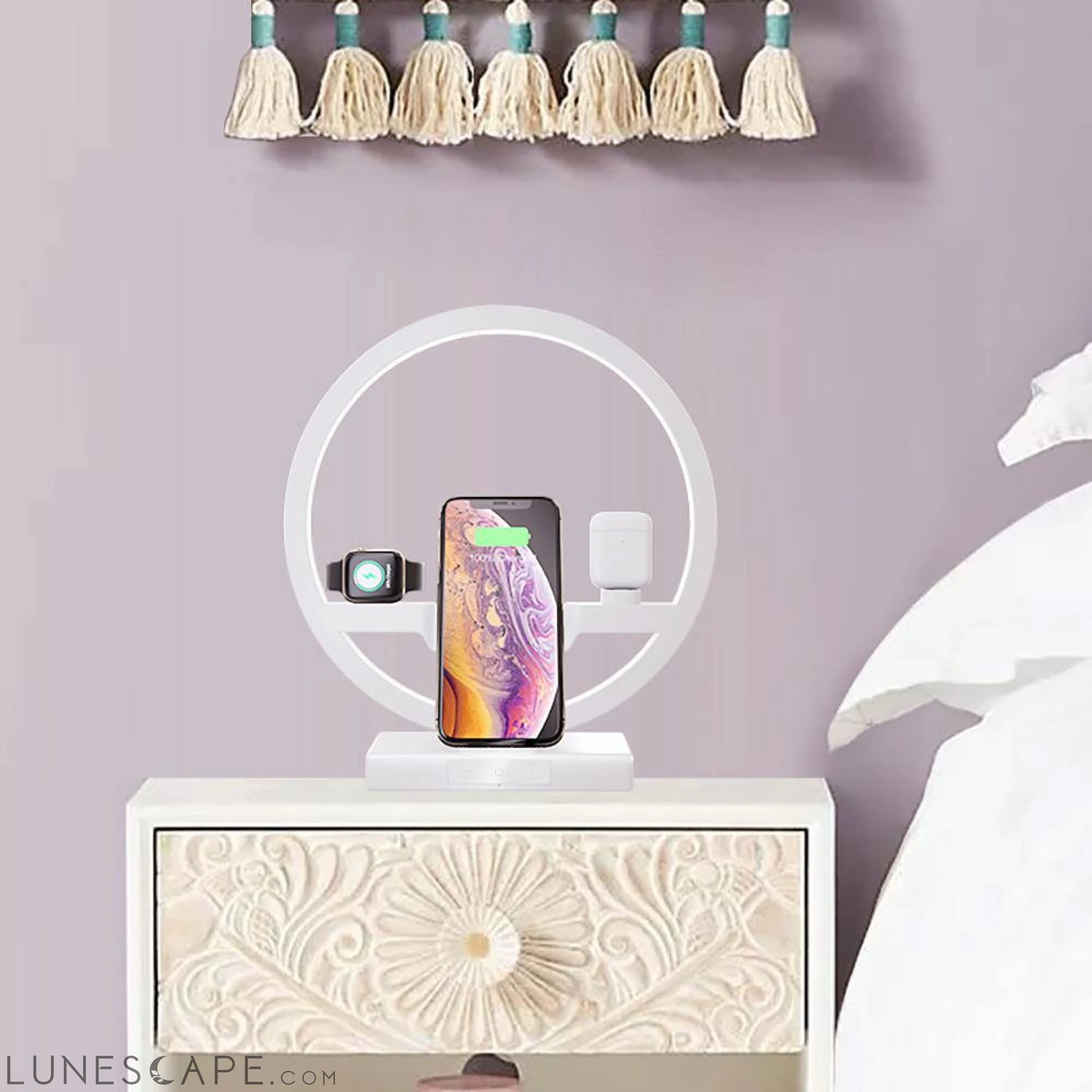 3 in 1 Fast Wireless Charging Dock LUNESCAPE