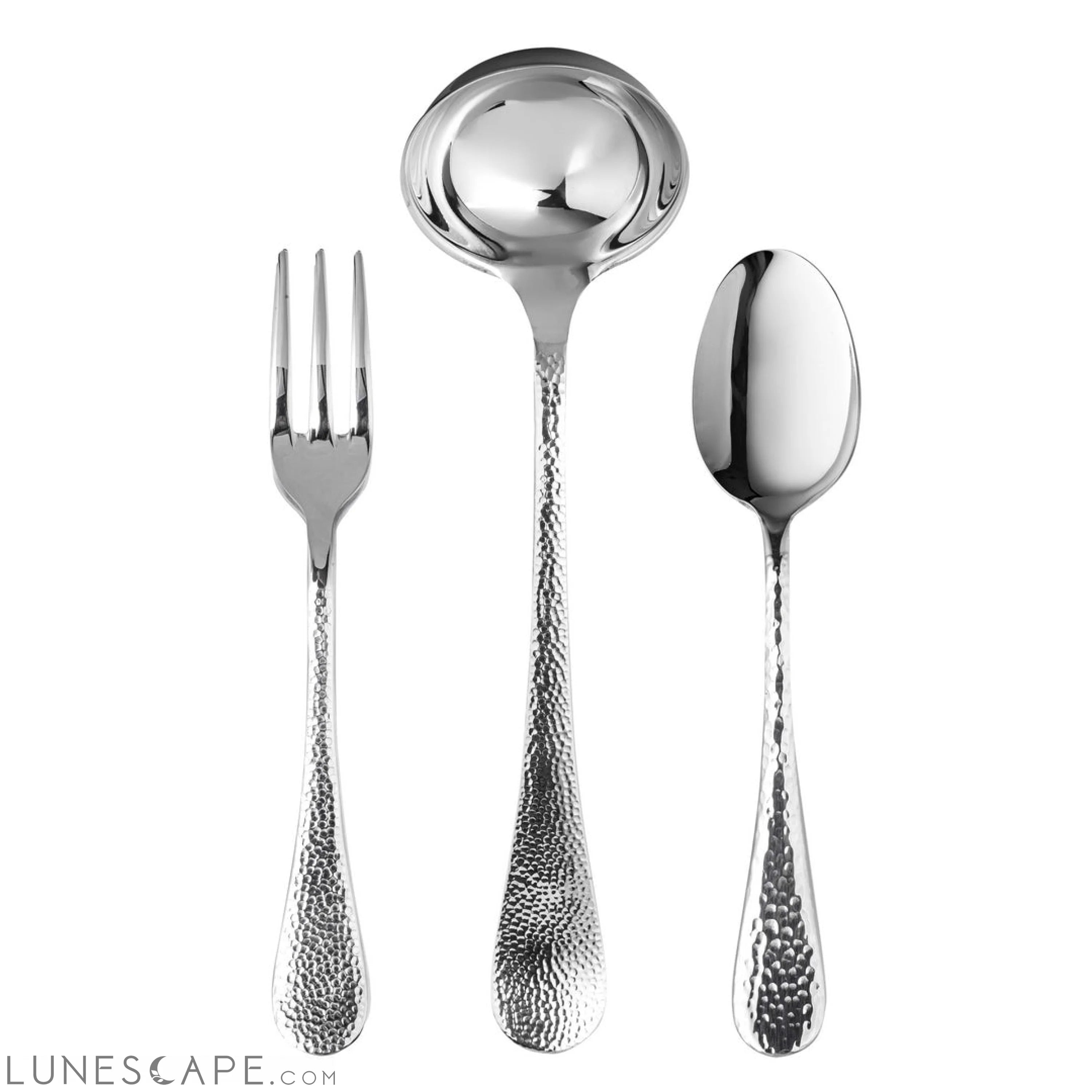 3 Pcs Serving Set (Fork Spoon and Ladle) EPOQUE LUNESCAPE