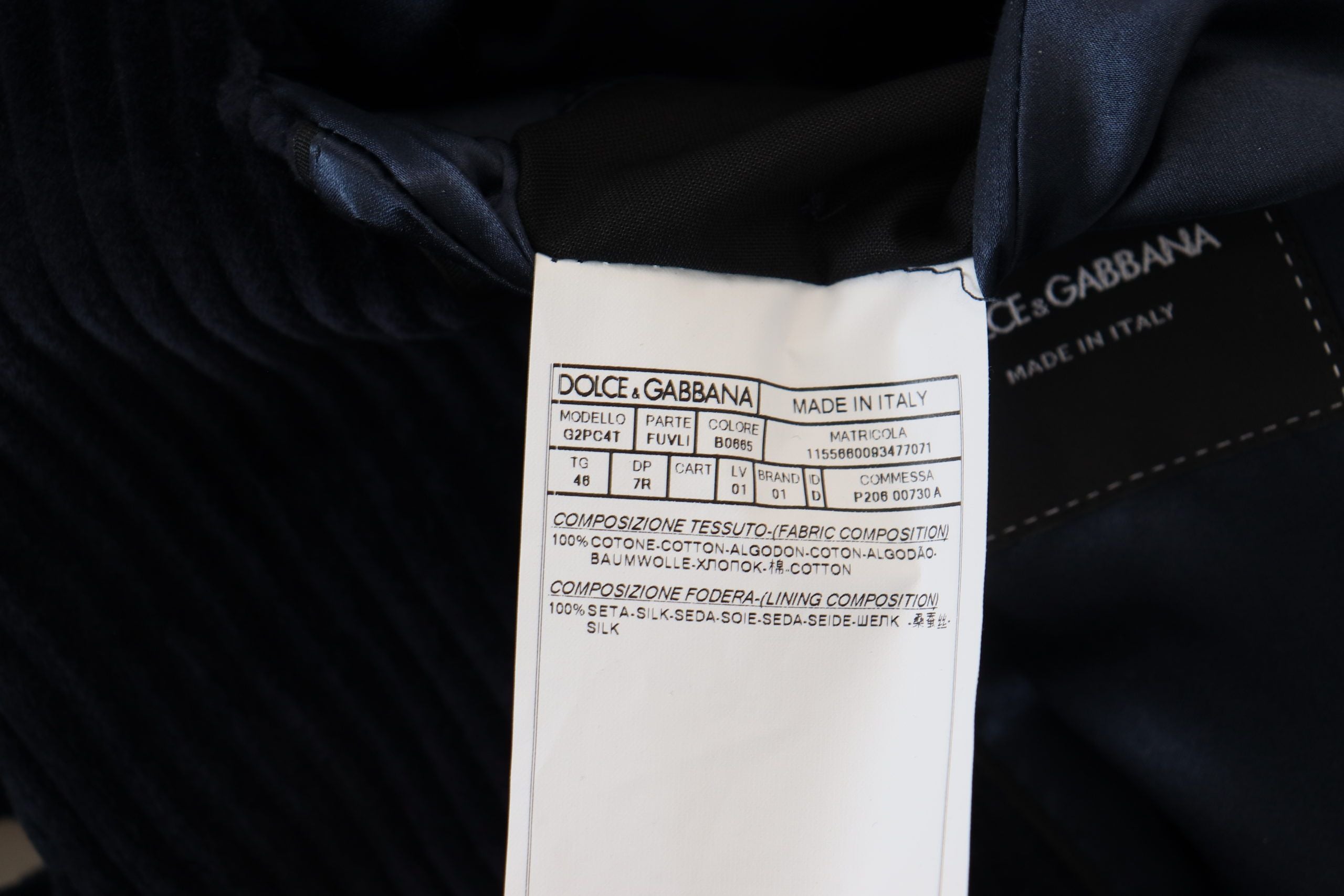 Dolce & Gabbana Black Cotton Cardigan Long Coat Men Jacket