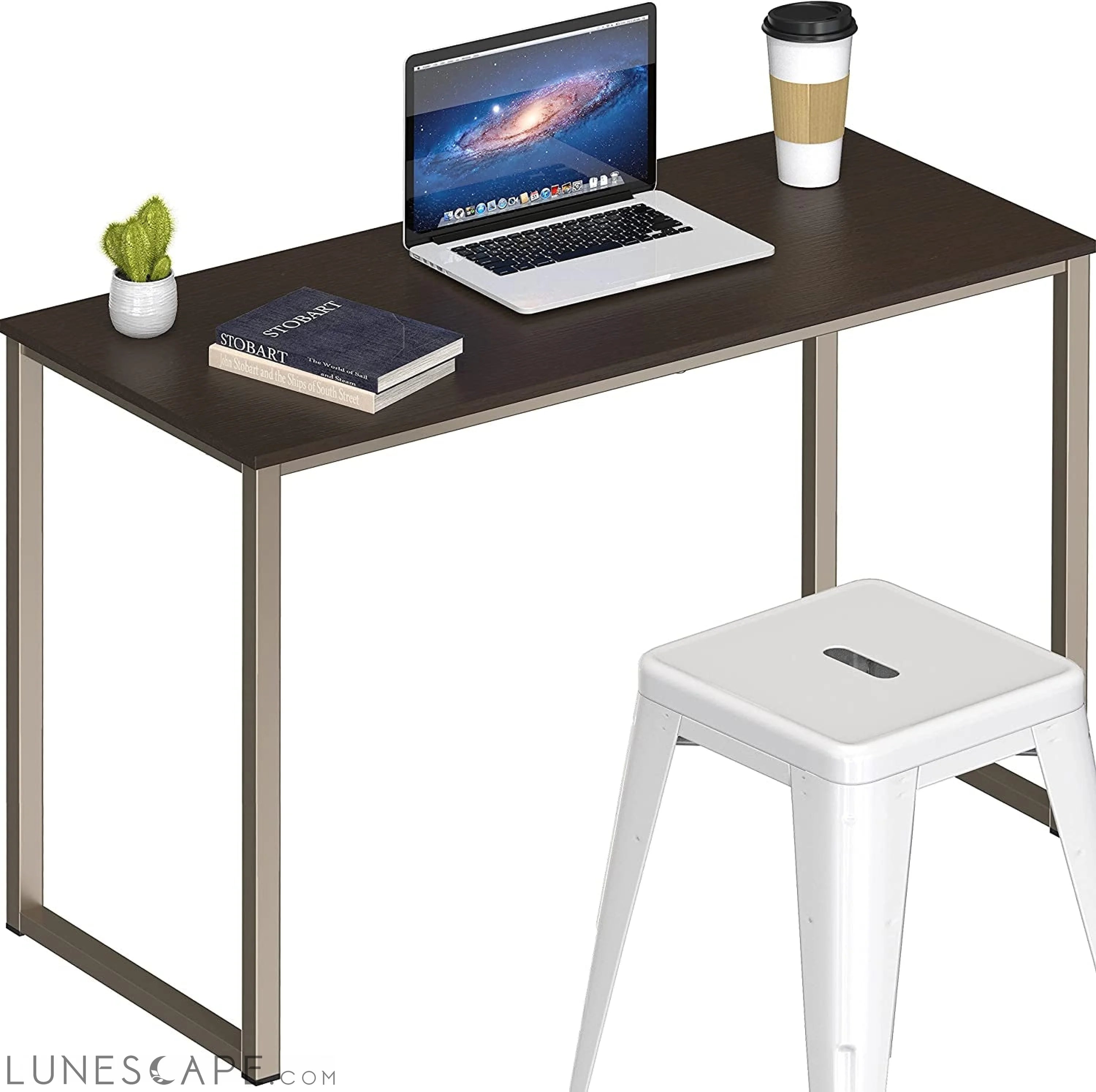 32-Inch Espresso Computer Desk for Home Office LUNESCAPE