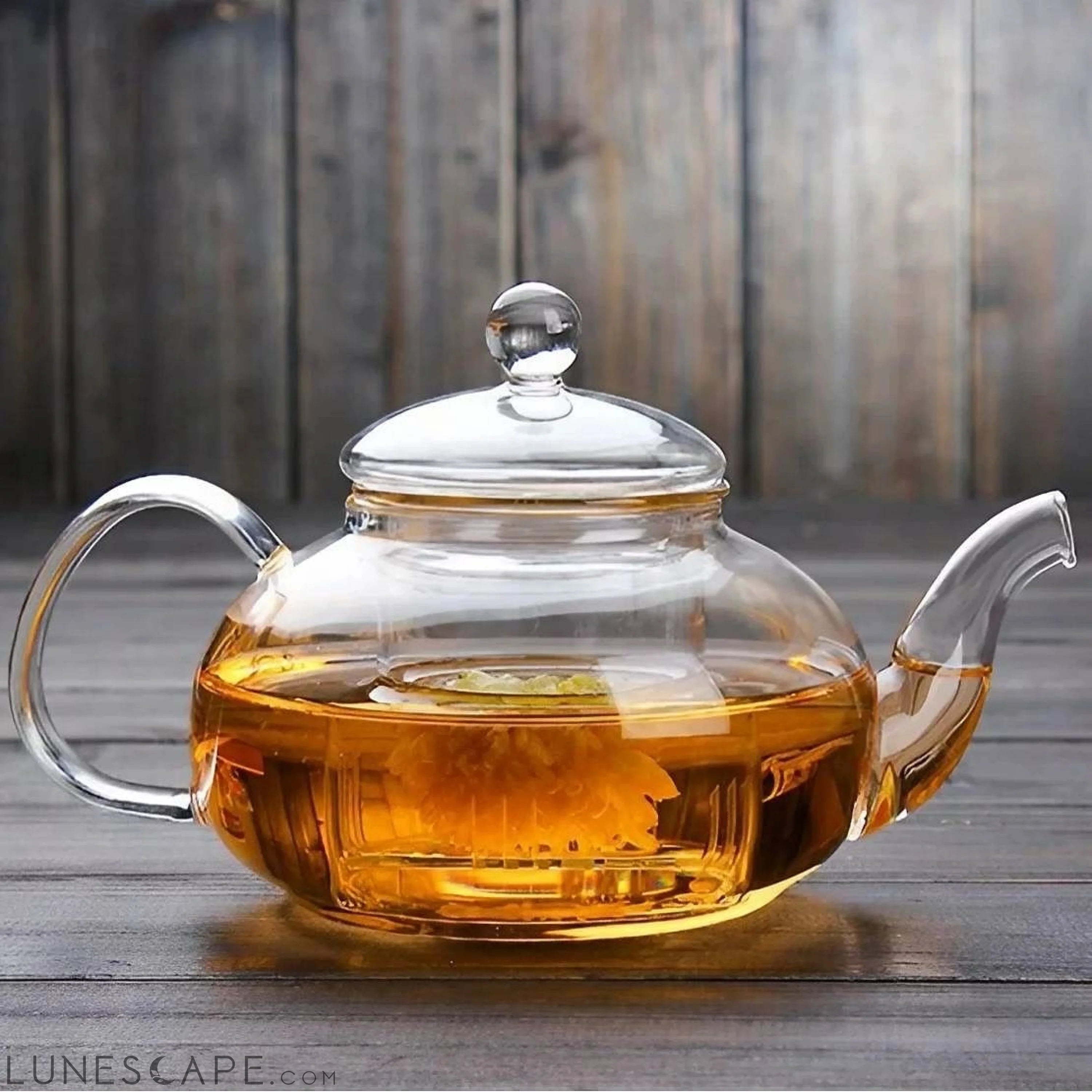 33.8 oz/ 1 Liter Borosilicate Glass Teapot with Removable Filter LUNESCAPE