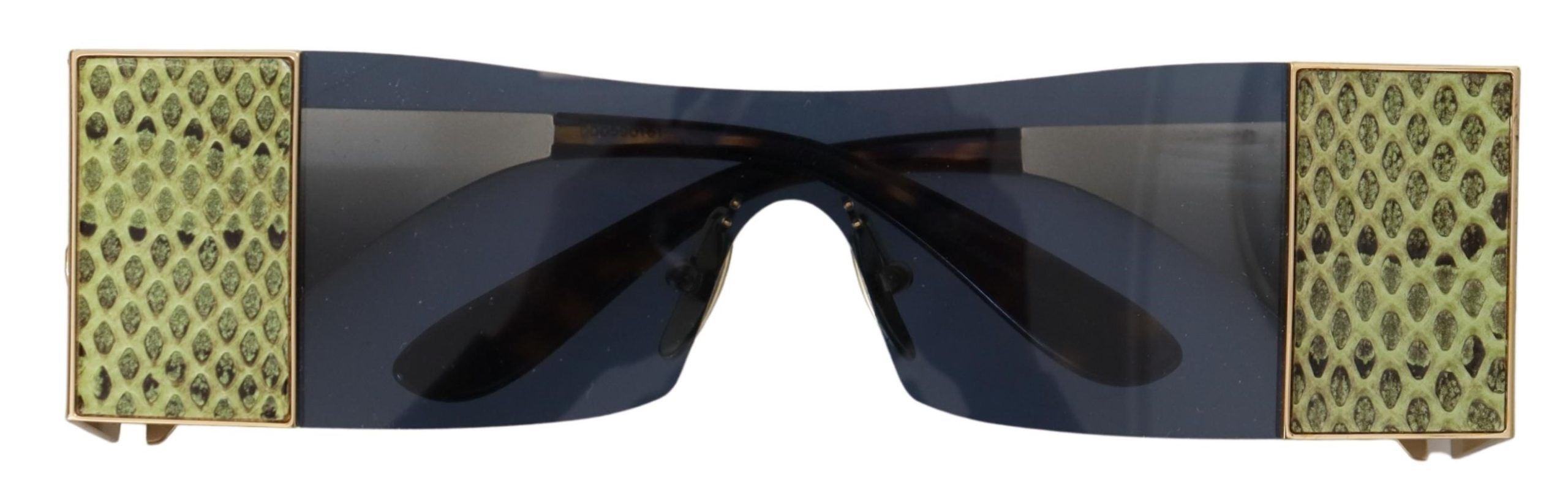 Dolce & Gabbana Gold Metal Rectangle Shades DG2263 Sunglasses LUNESCAPE