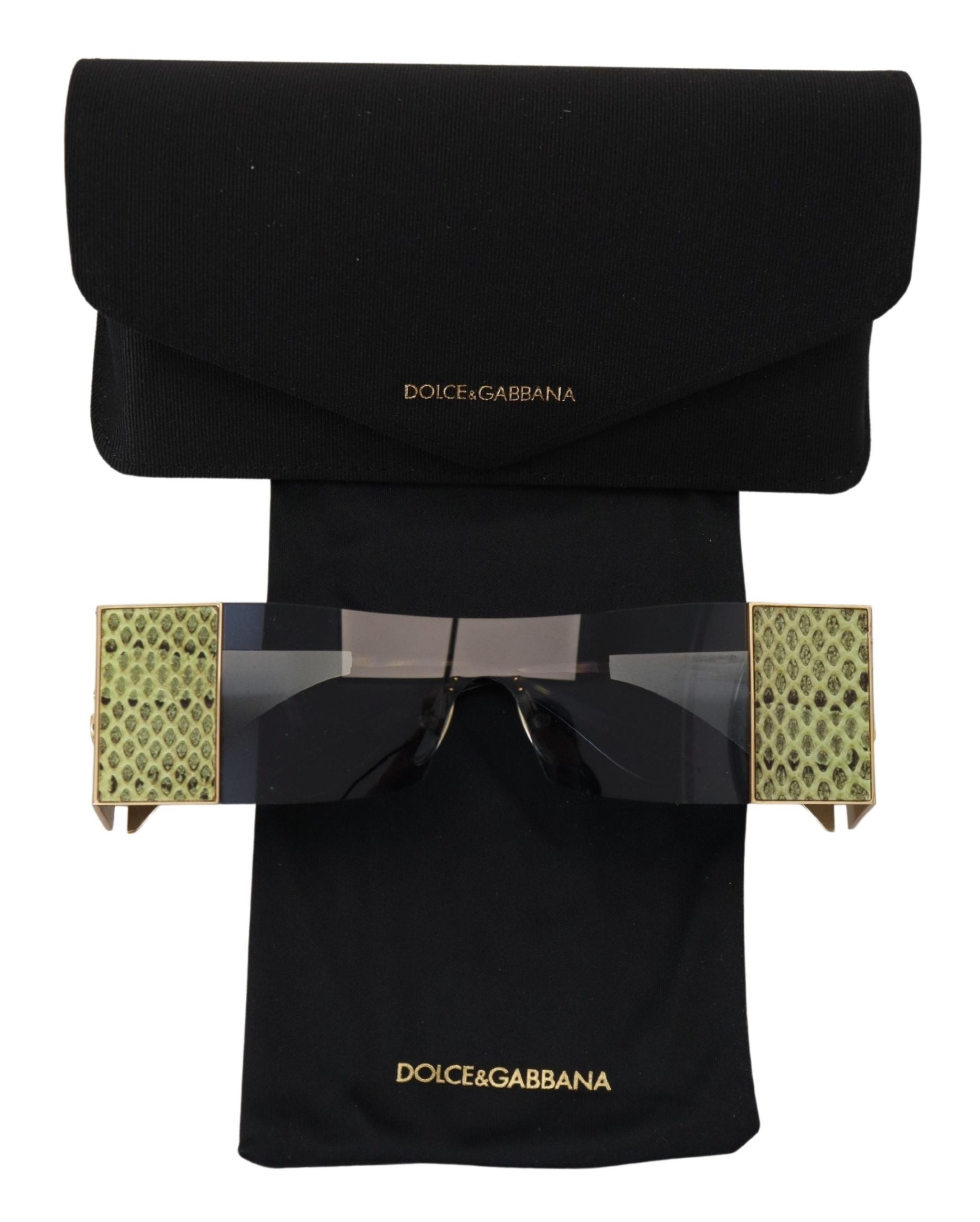 Dolce & Gabbana Gold Metal Rectangle Shades DG2263 Sunglasses LUNESCAPE