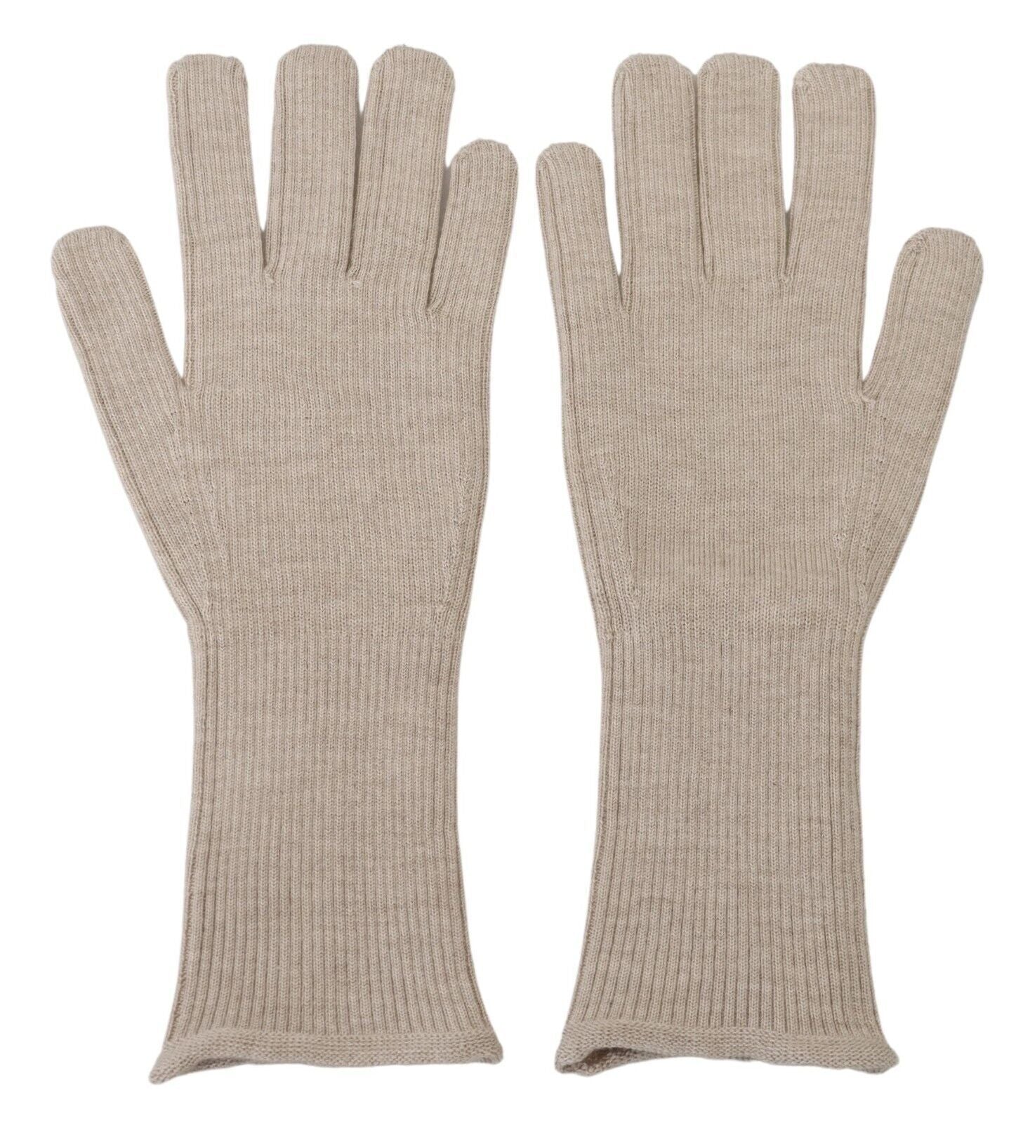 Dolce & Gabbana Elegant Ivory Cashmere-Silk Blend Gloves LUNESCAPE