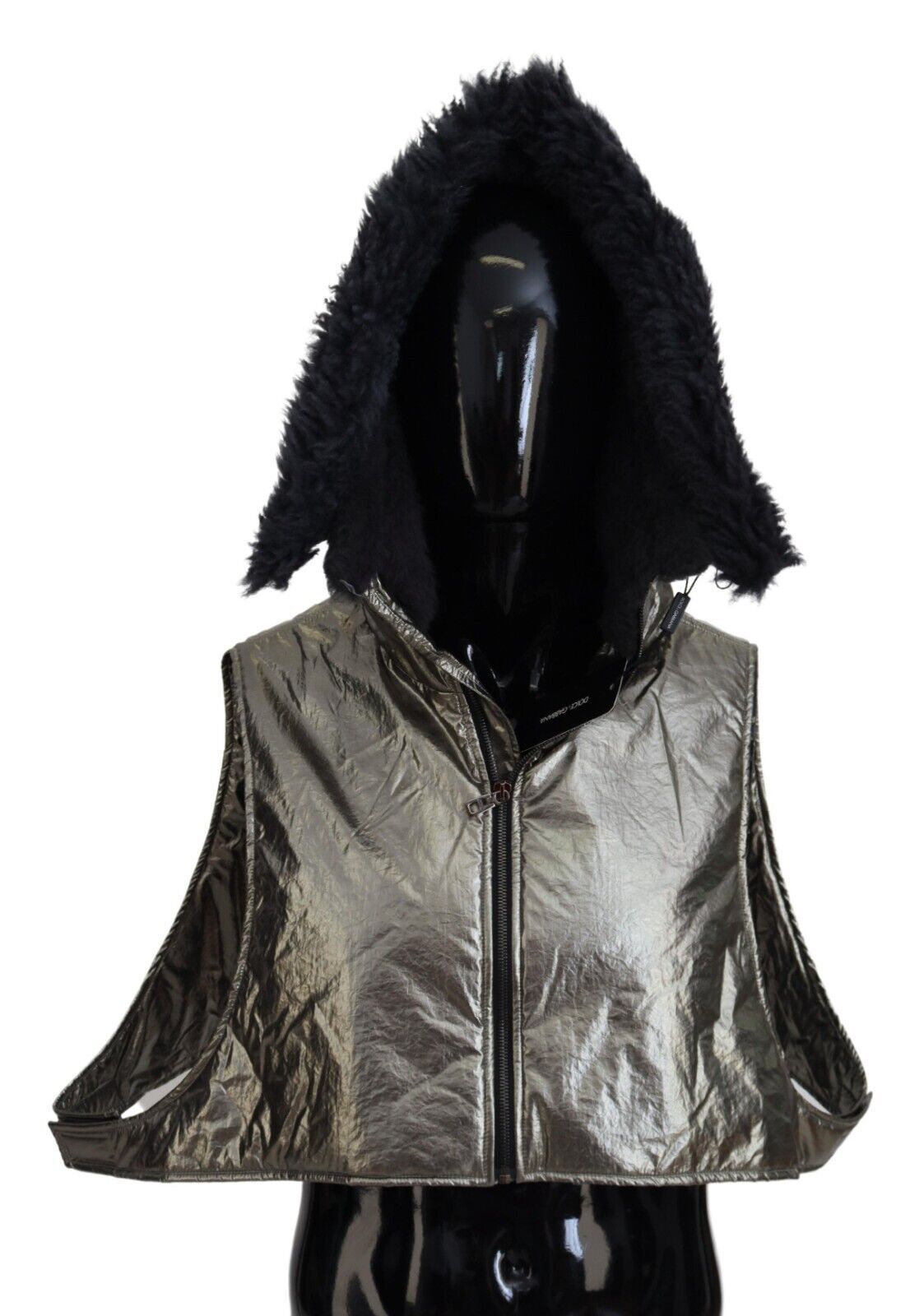 Dolce & Gabbana Silver Fur Balaclava