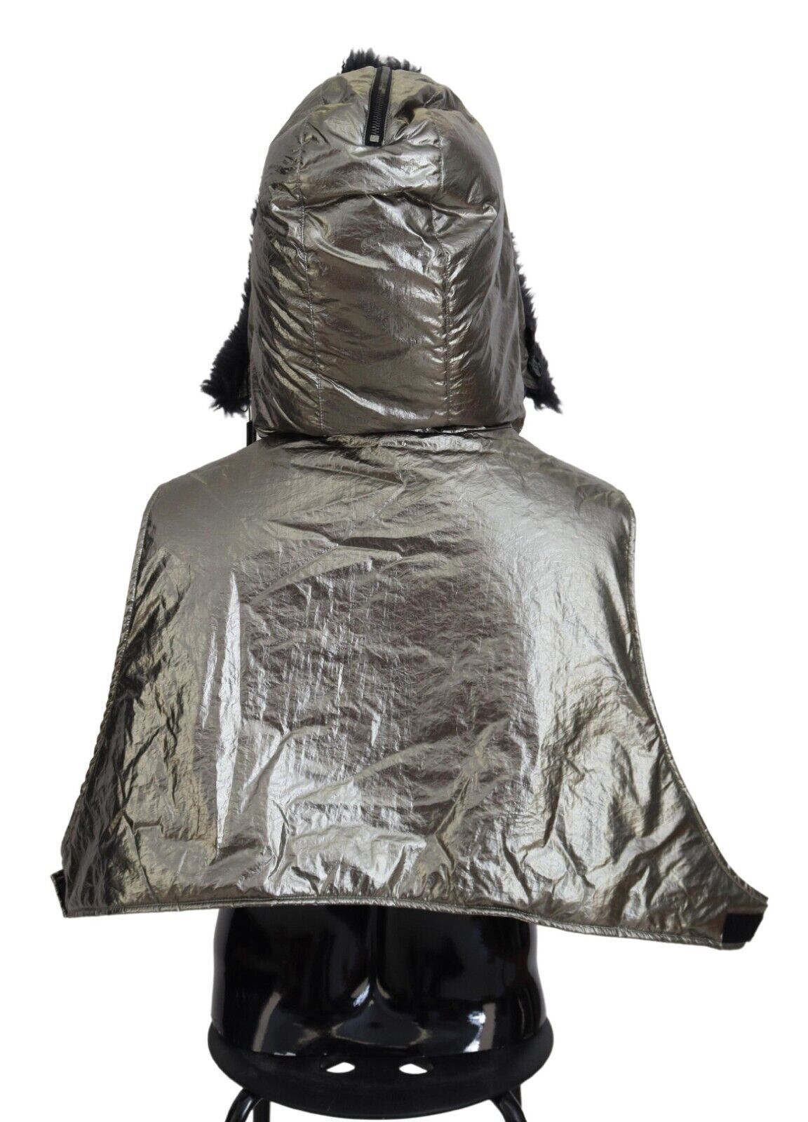 Dolce & Gabbana Silver Fur Balaclava