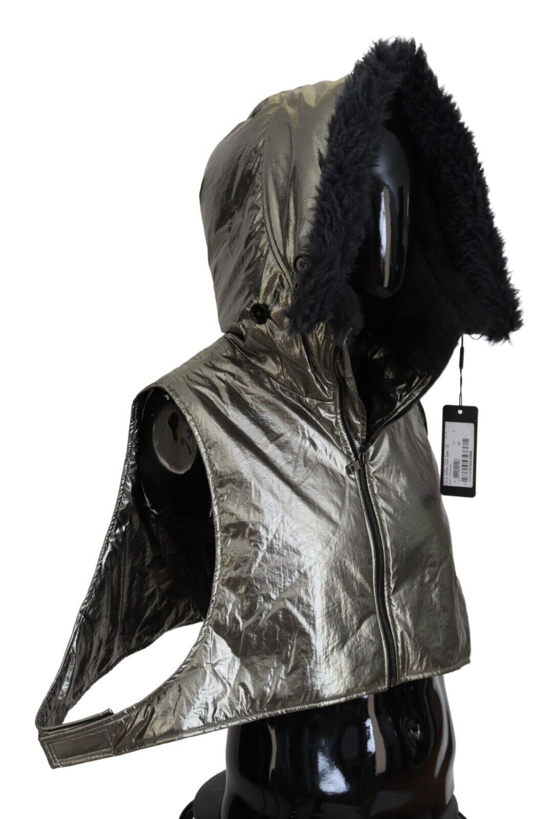 Dolce & Gabbana Silver Fur Balaclava