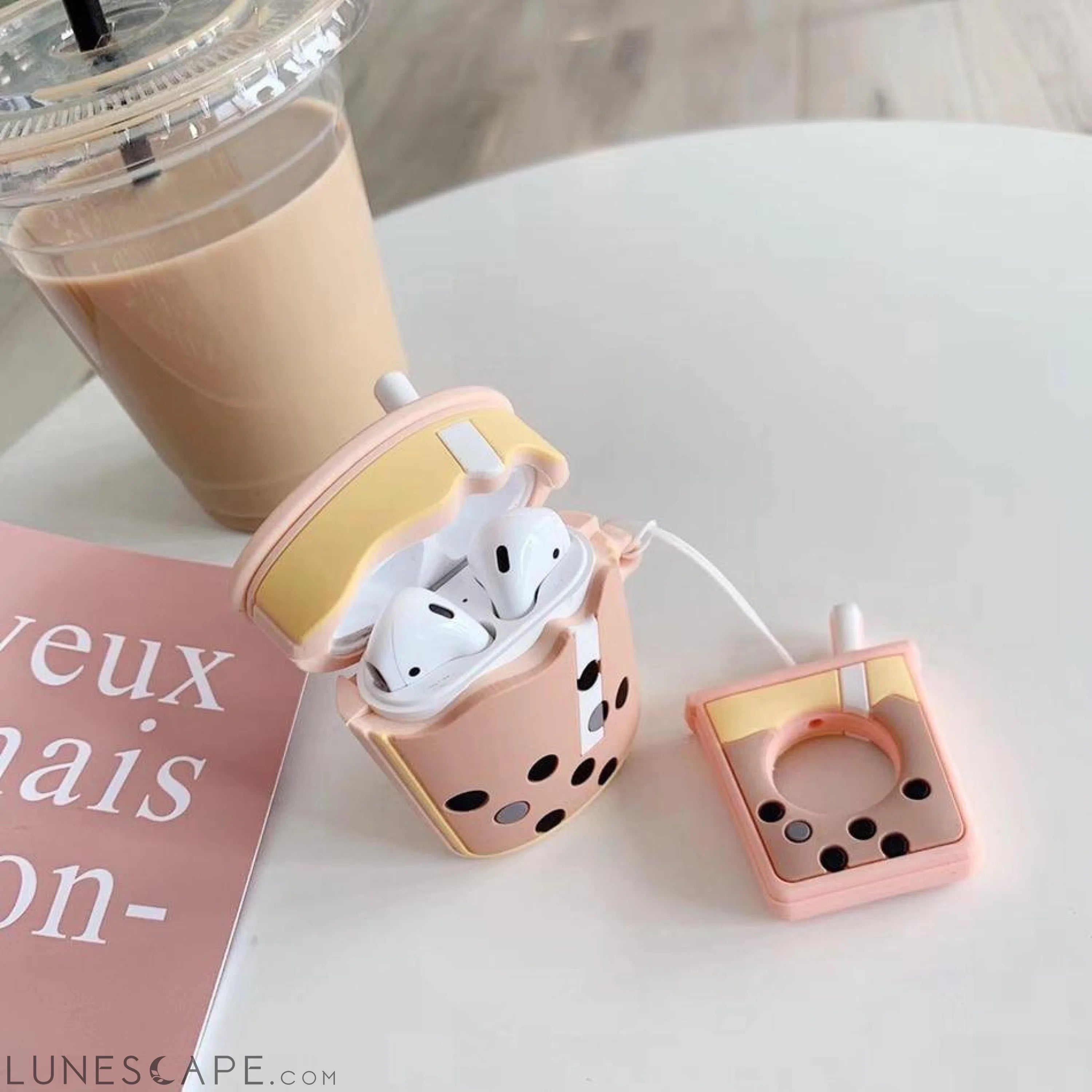 3D Boba Milk AirPods Case LUNESCAPE