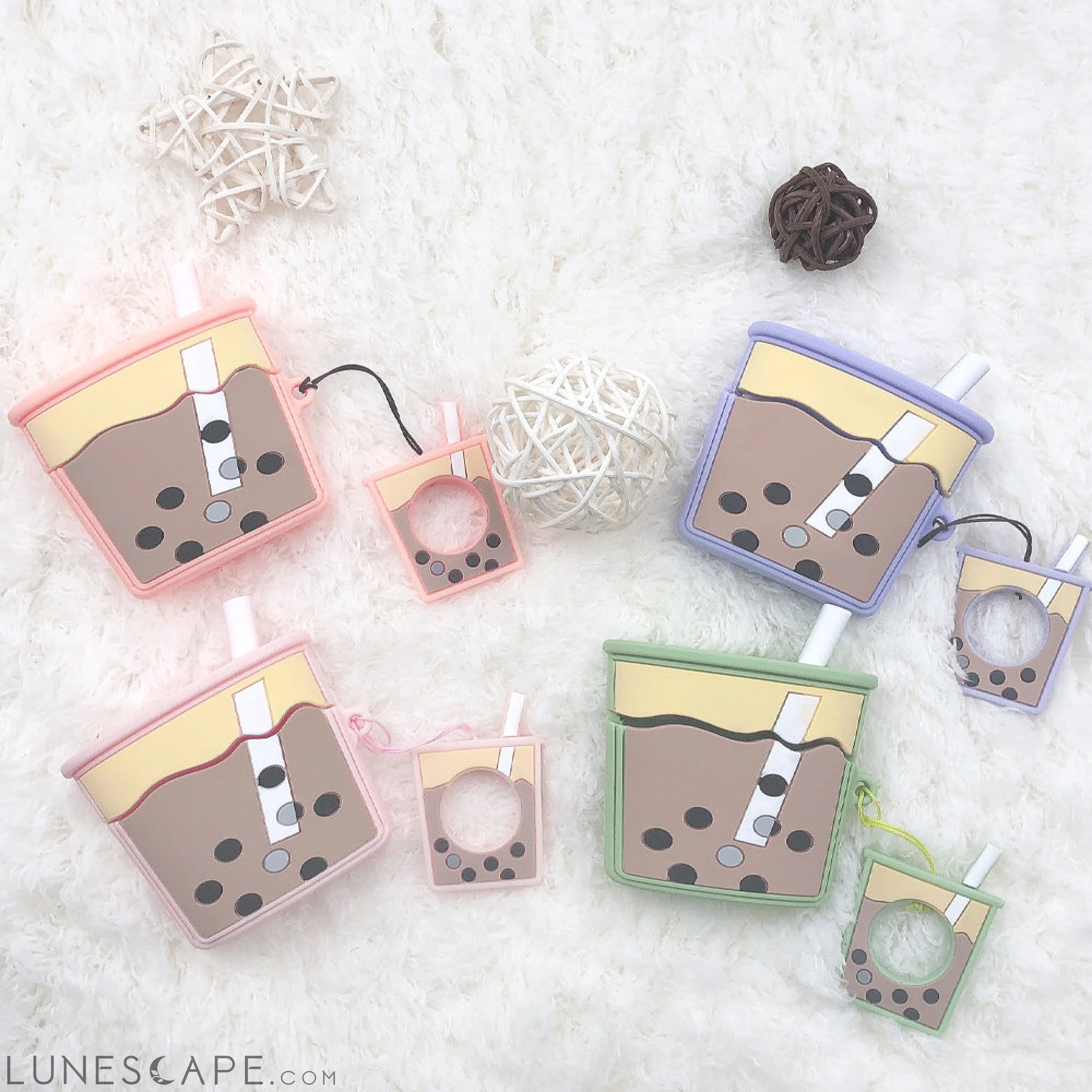 3D Boba Milk AirPods Case LUNESCAPE