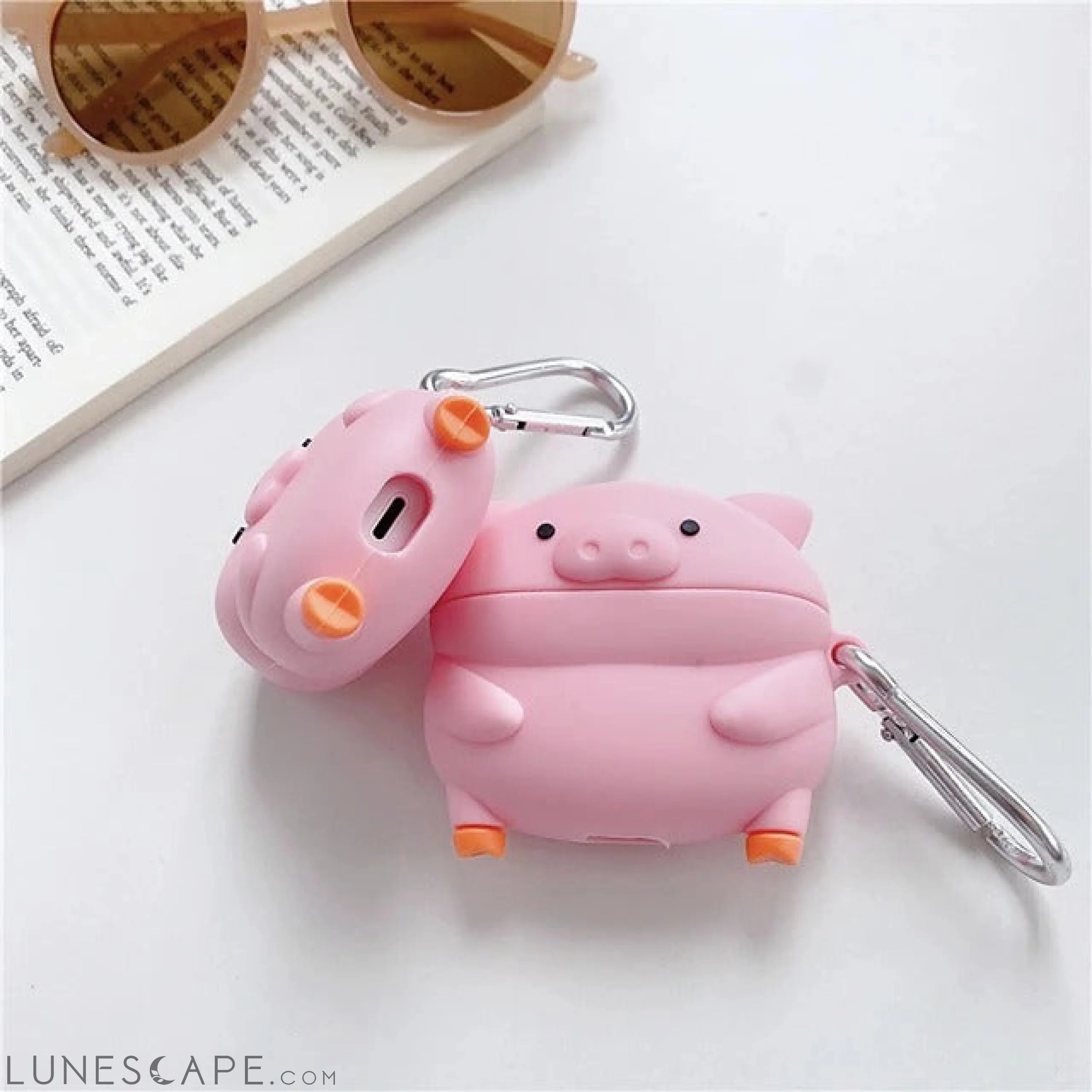 3D Cartoon pig Earphone Cases for Apple AirPods pro LUNESCAPE