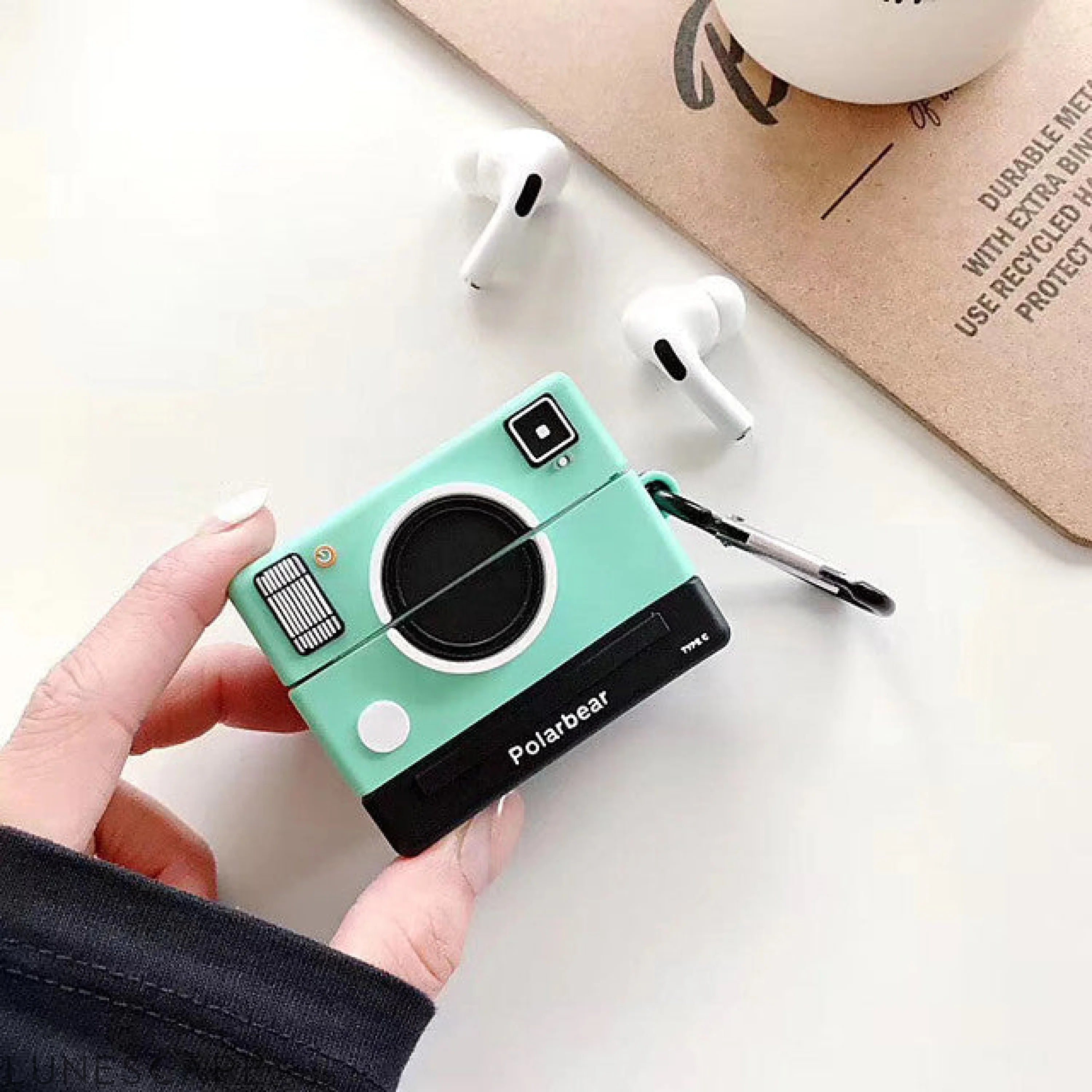 3D Cute Cartoon ins Camera Silicone Airpods Pro Case LUNESCAPE