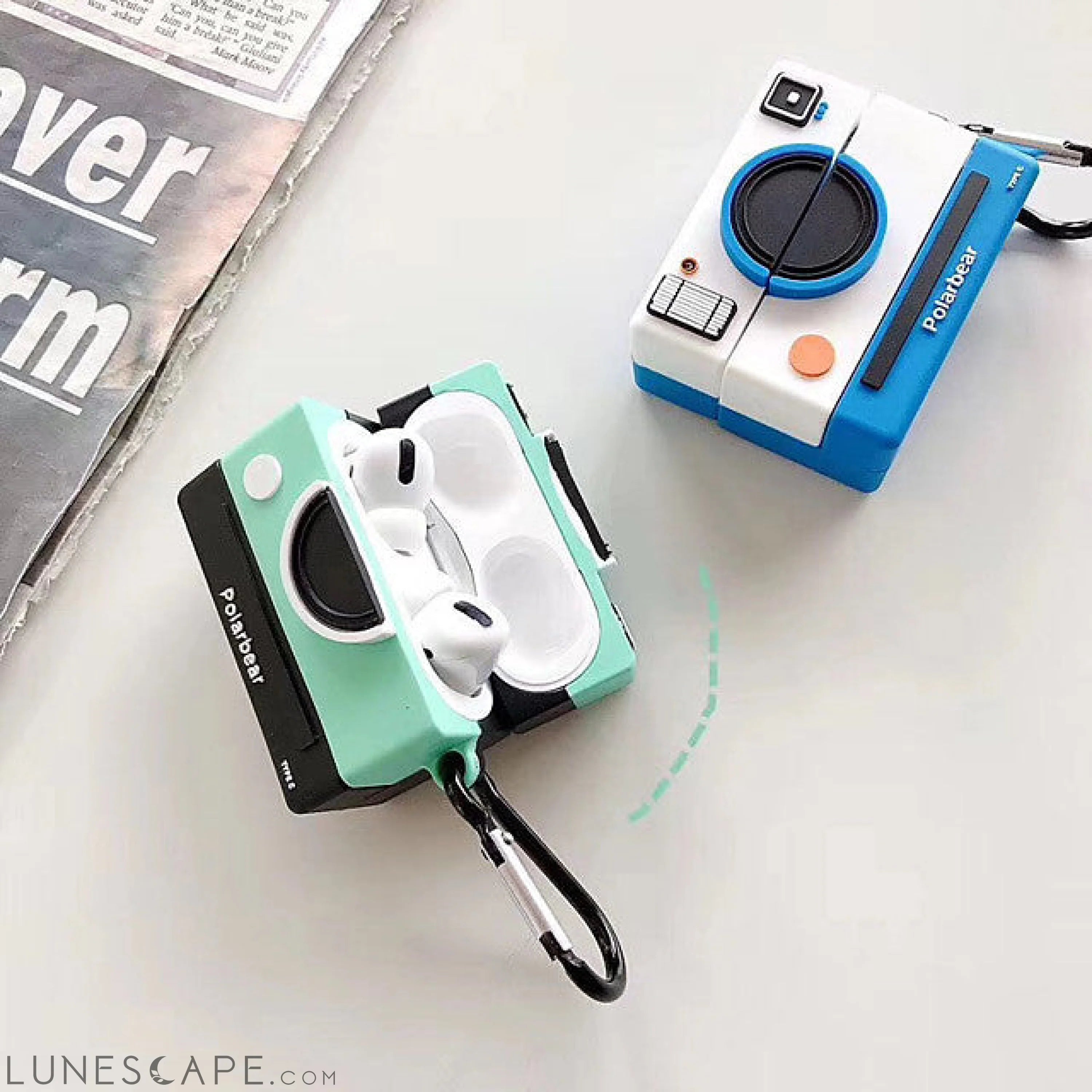 3D Cute Cartoon ins Camera Silicone Airpods Pro Case LUNESCAPE