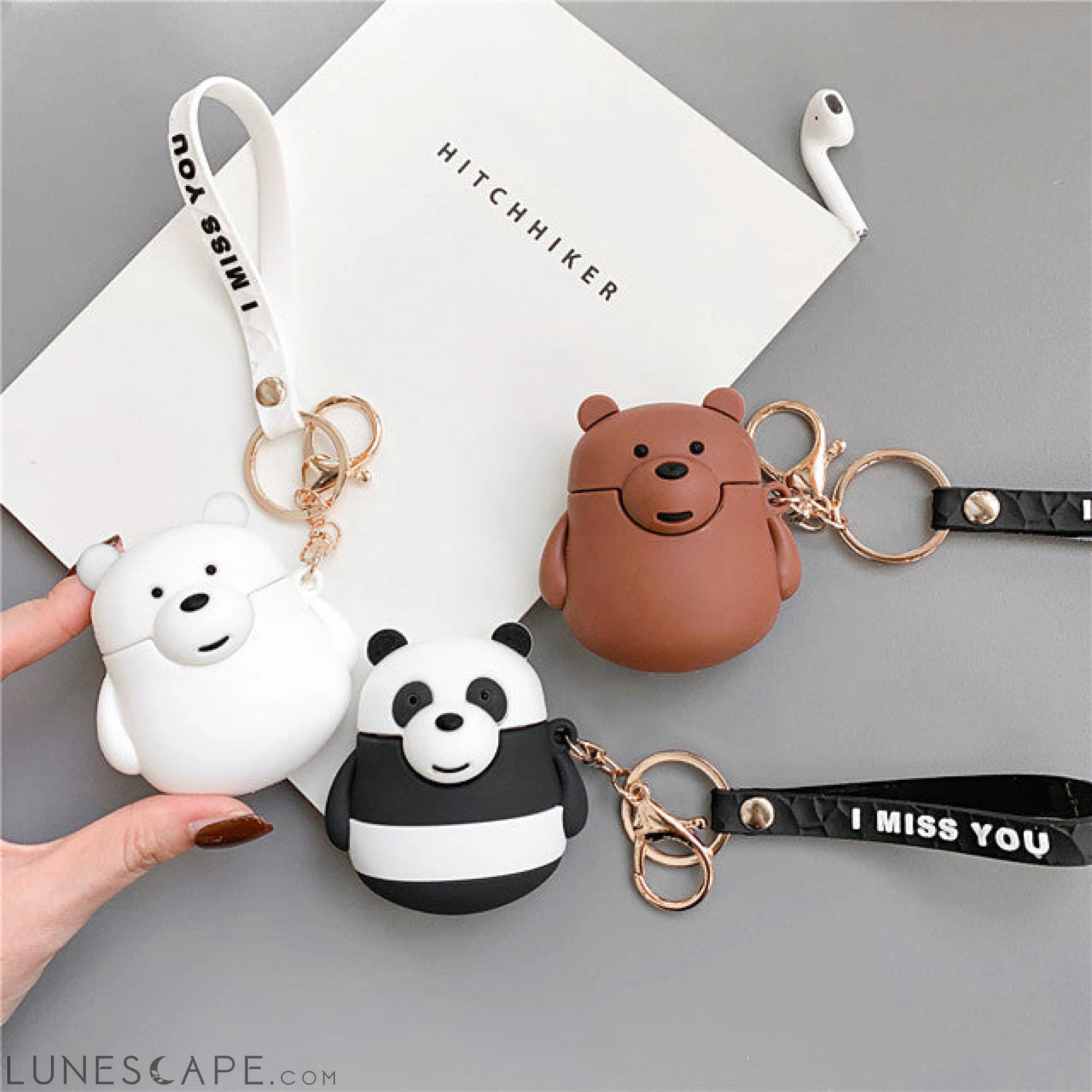 3D Silicone Panda AirPods Case LUNESCAPE