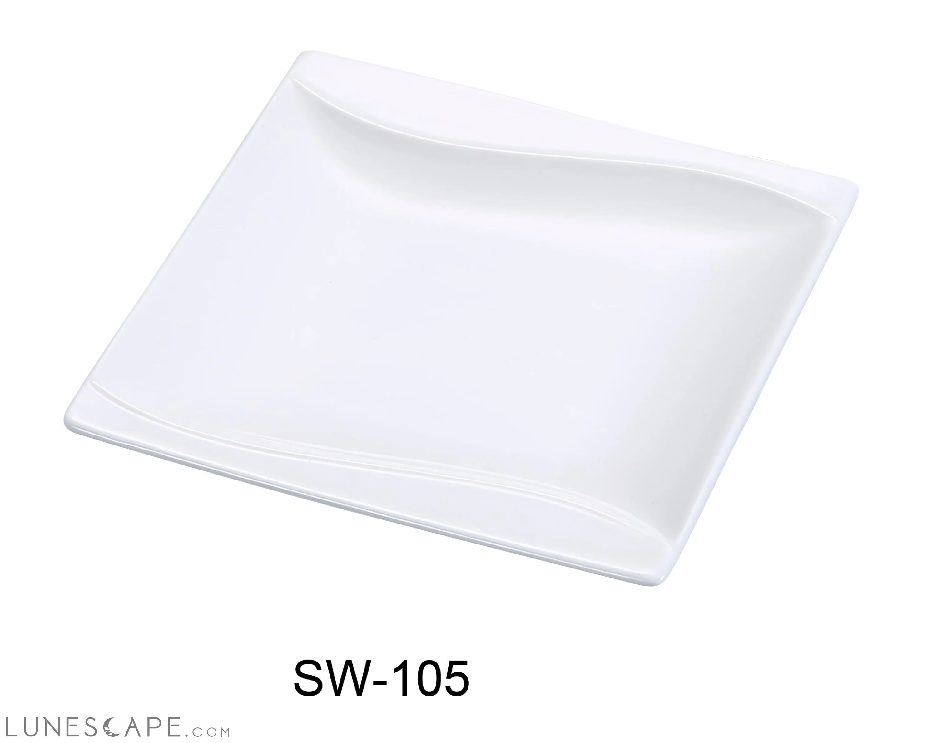 4.5" Square Dinner Plate LUNESCAPE