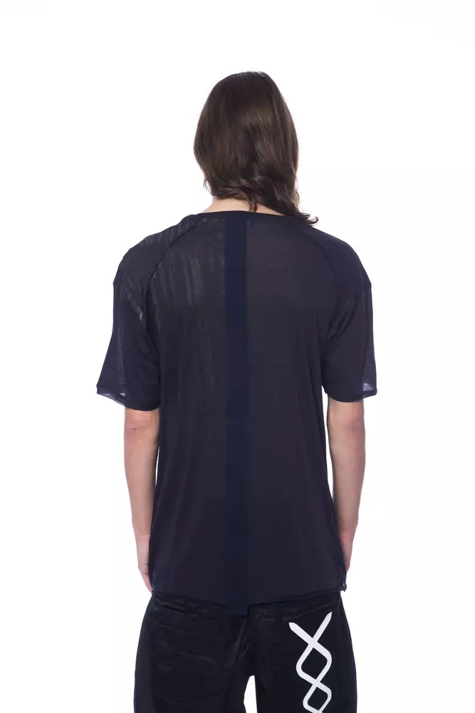 Nicolo Tonetto Blue Cotton Men T-Shirt LUNESCAPE