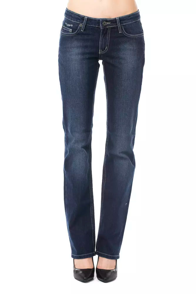 Ungaro Fever Blue Cotton Women Jeans LUNESCAPE