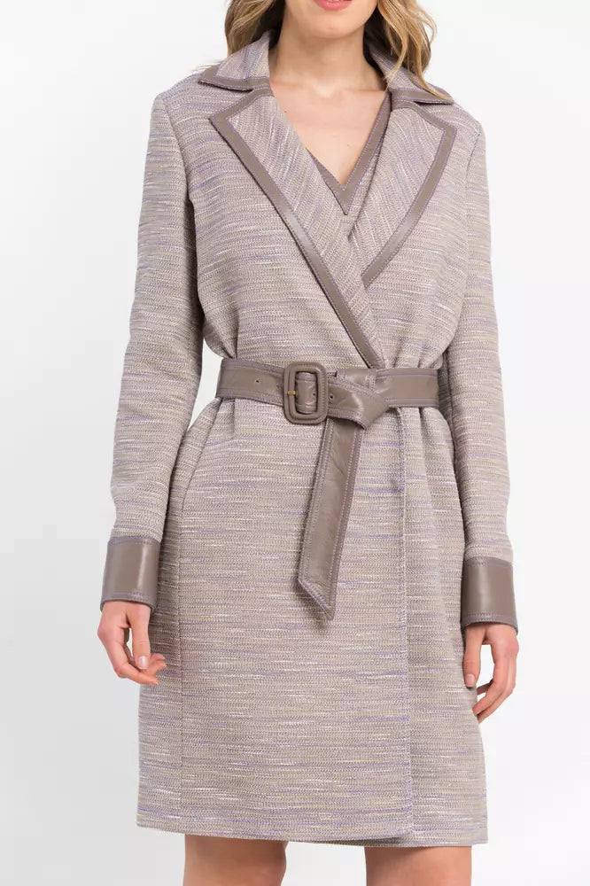 Trussardi Beige Cotton Women Coat LUNESCAPE