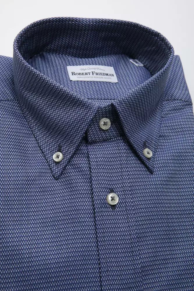 Robert Friedman "Blue Cotton Men's Shirt"